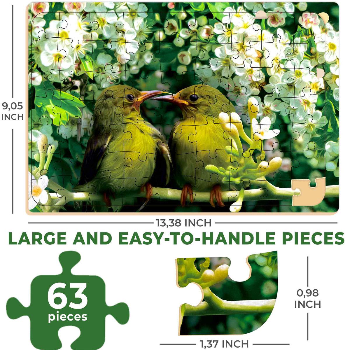 63 Dementia Puzzles for Elderly | Birds and Cats