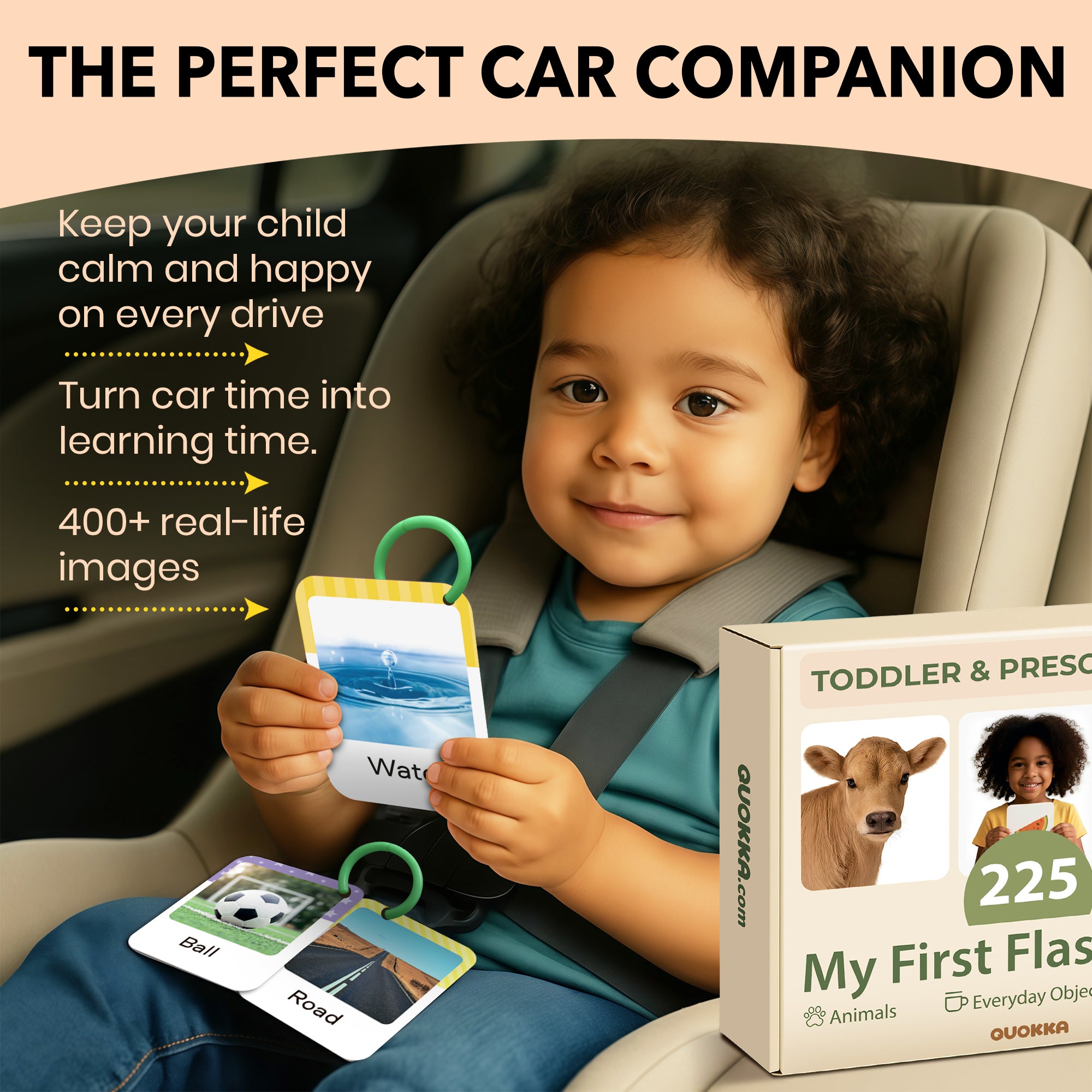 225 Flash Cards for Toddlers 1-3 | Alphabet & First Words