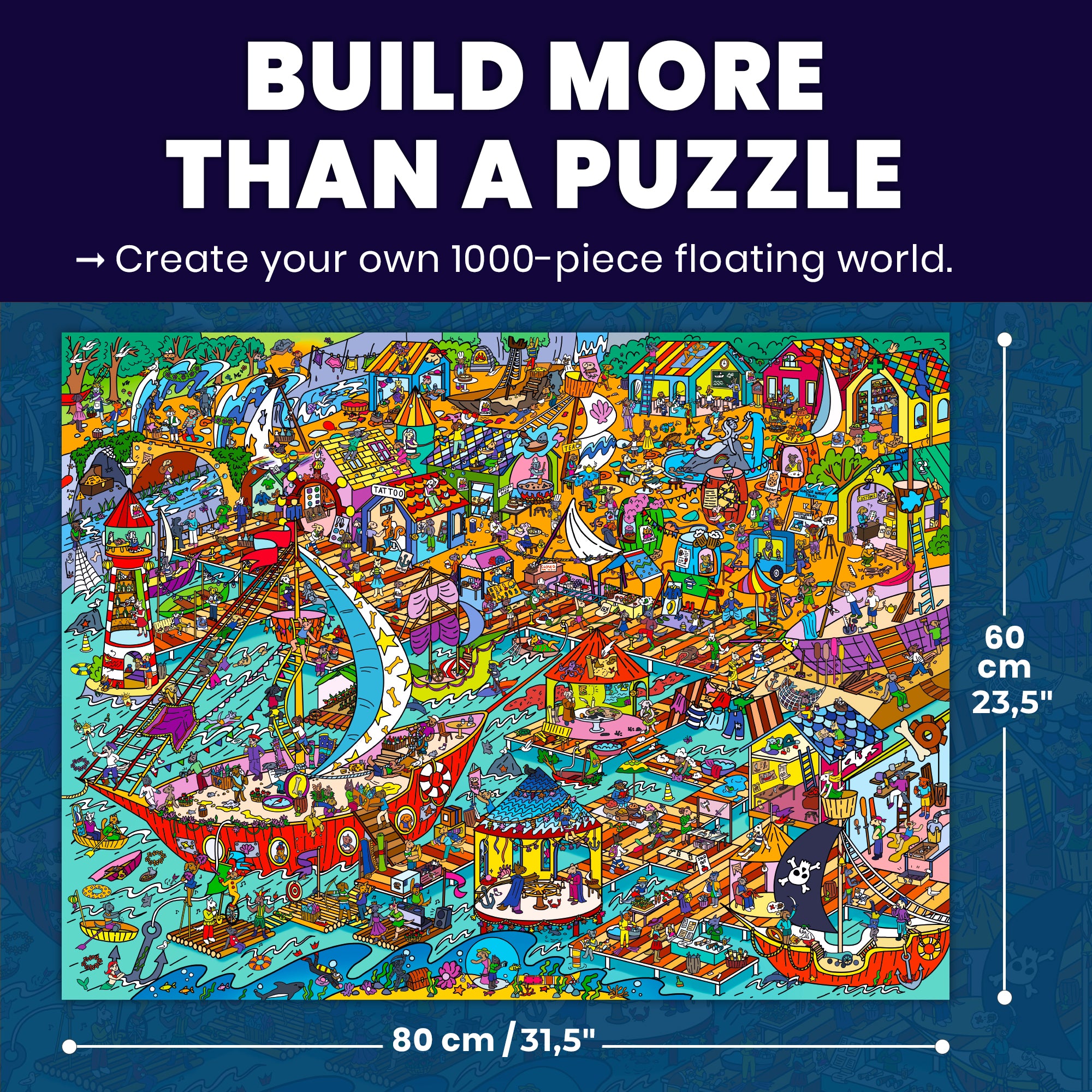1000 Pcs Puzzle for Adults with Hidden Tasks | Furfloat Kingdom