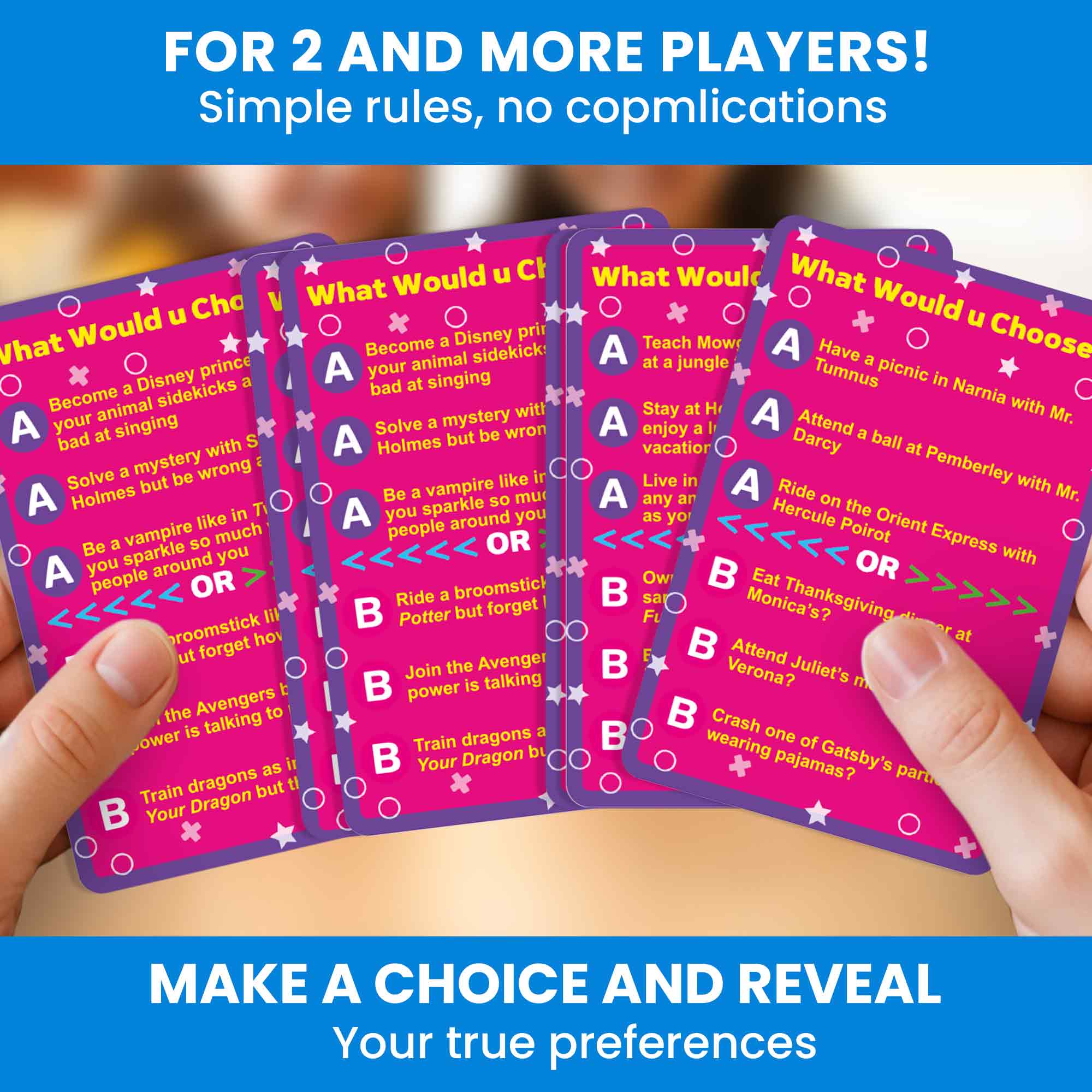 Trivia Game What Would You Choose? Pop Culture for Kids & Family
