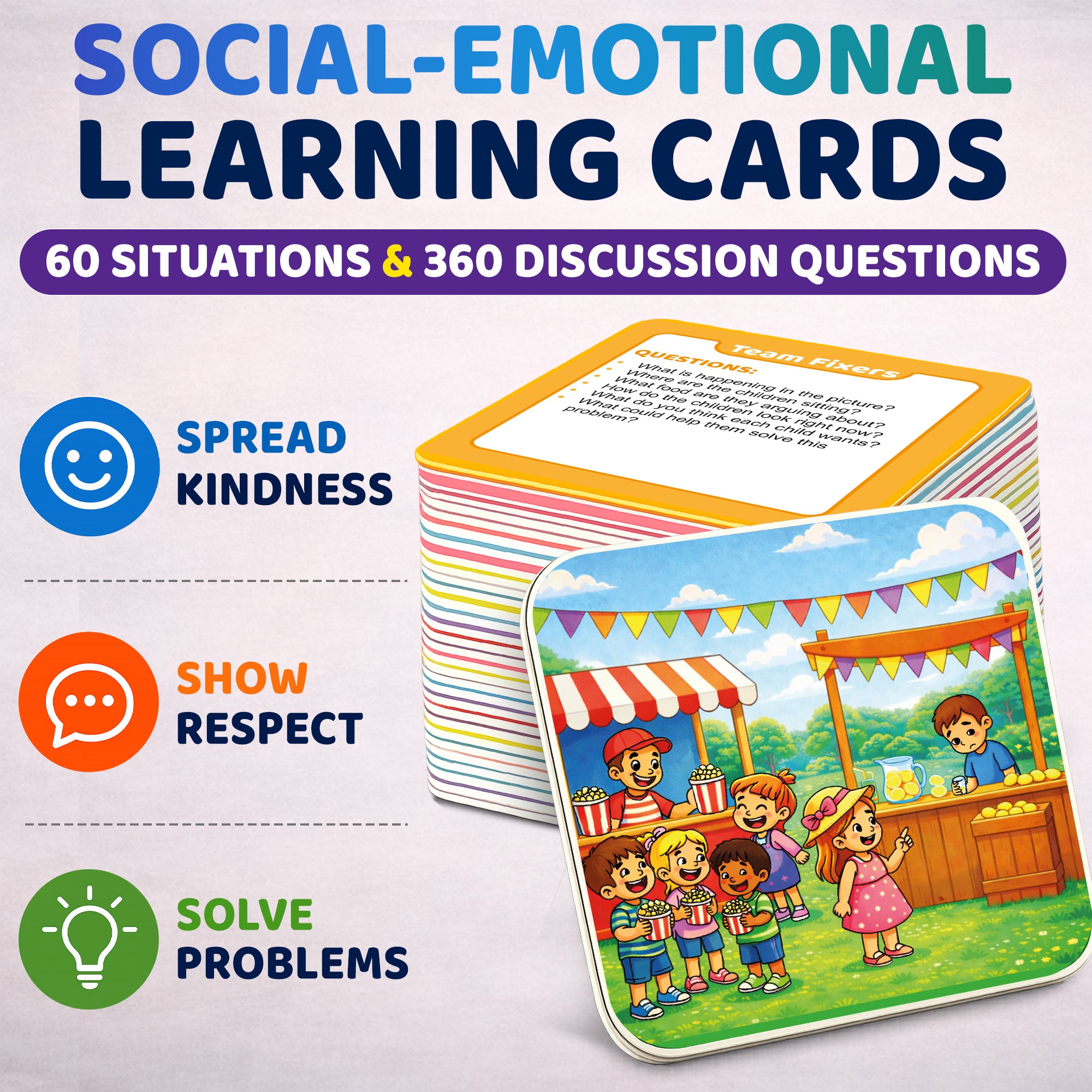 Think Feel Tell Emotional & Social Skills Game for Kids