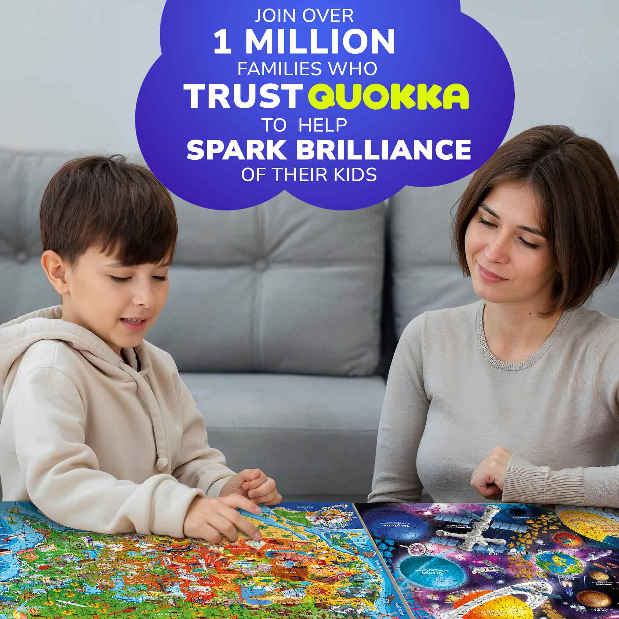 300 Pcs Search & Find Floor Puzzles | Maps & Space