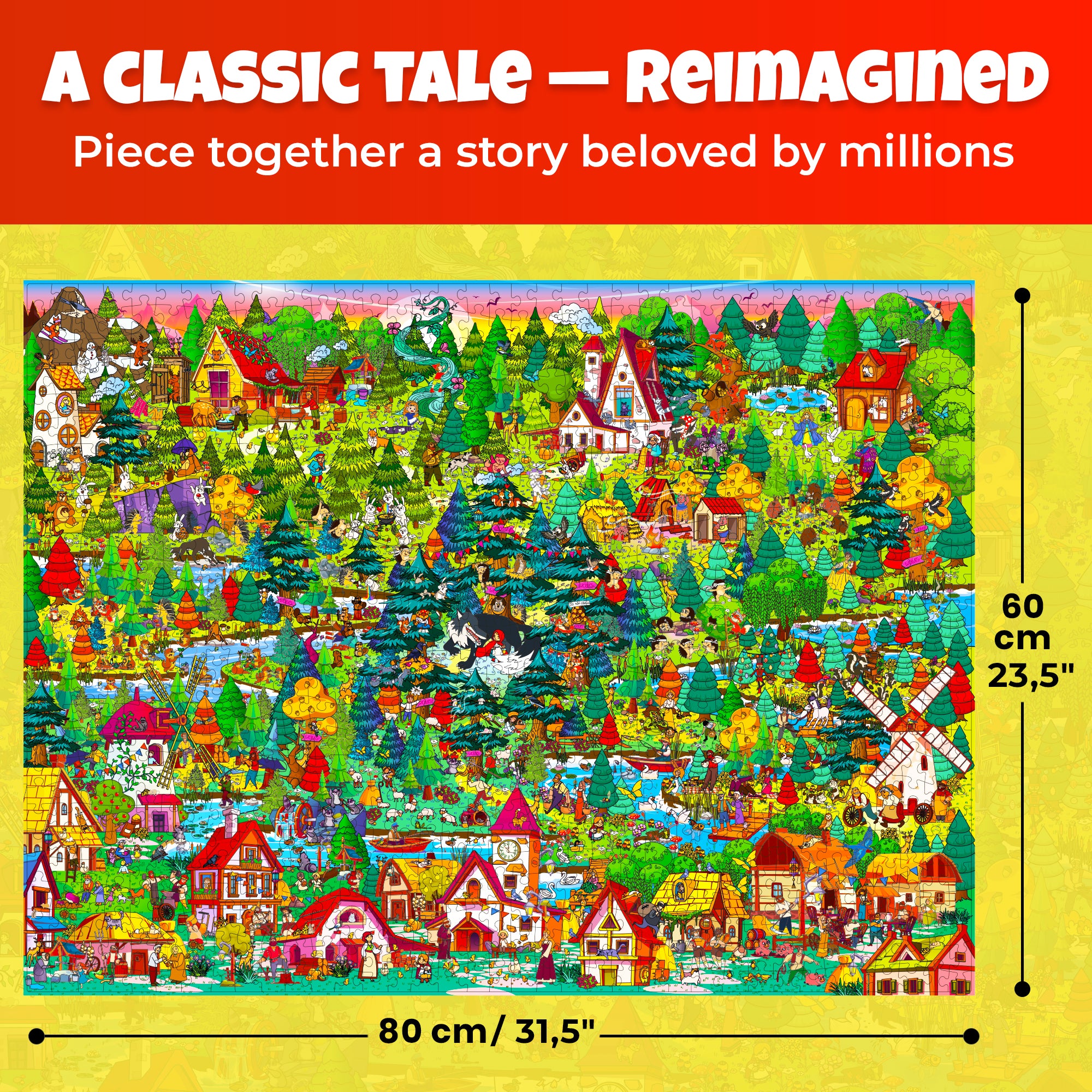 1000 Pcs Puzzle for Adults with Hidden Tasks | Red Riding Hood
