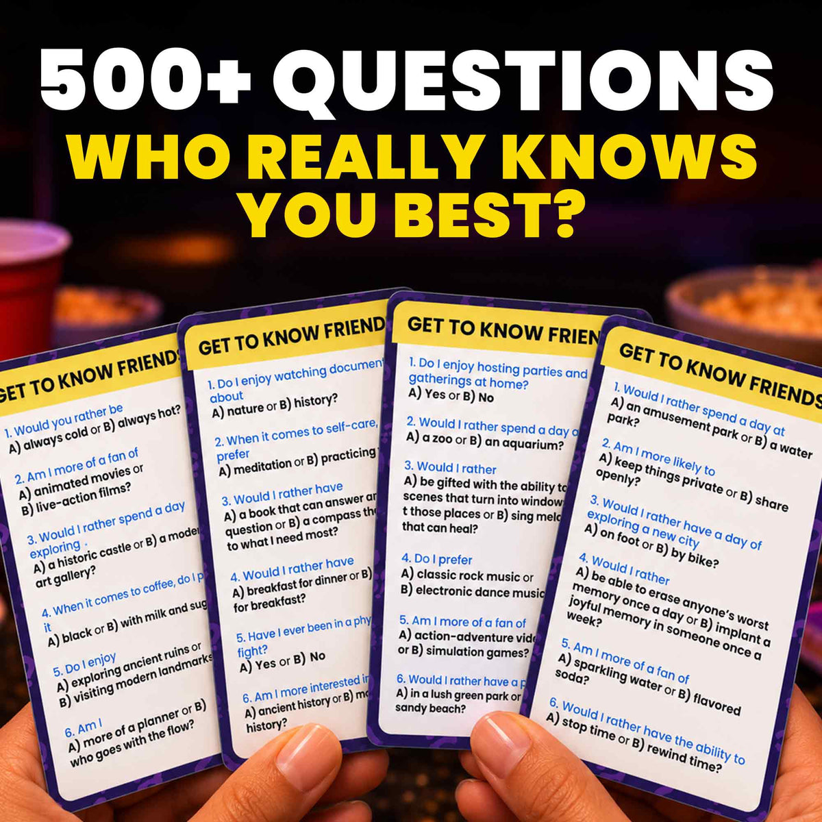 Trivia Game Who Knows Me Better Classic | Friends & Family