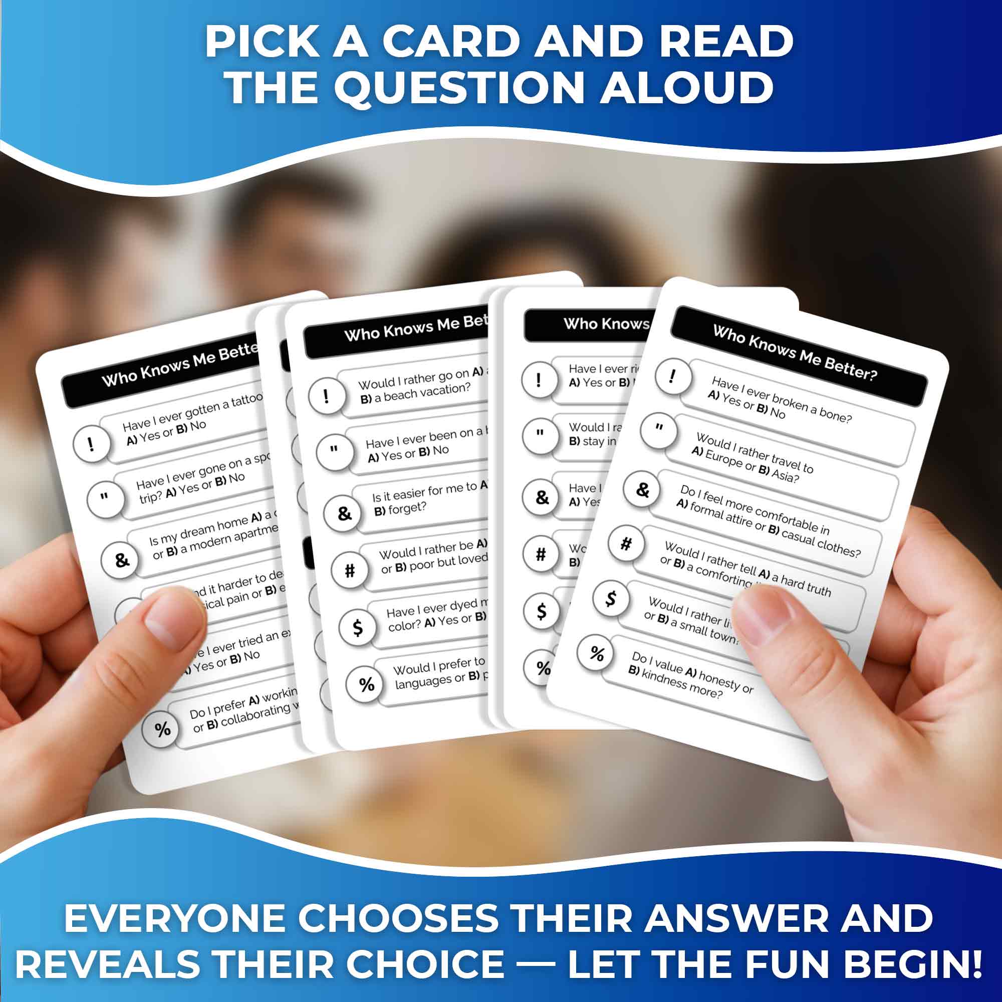 Trivia Game Who Knows Me Better Classic | Friends & Family