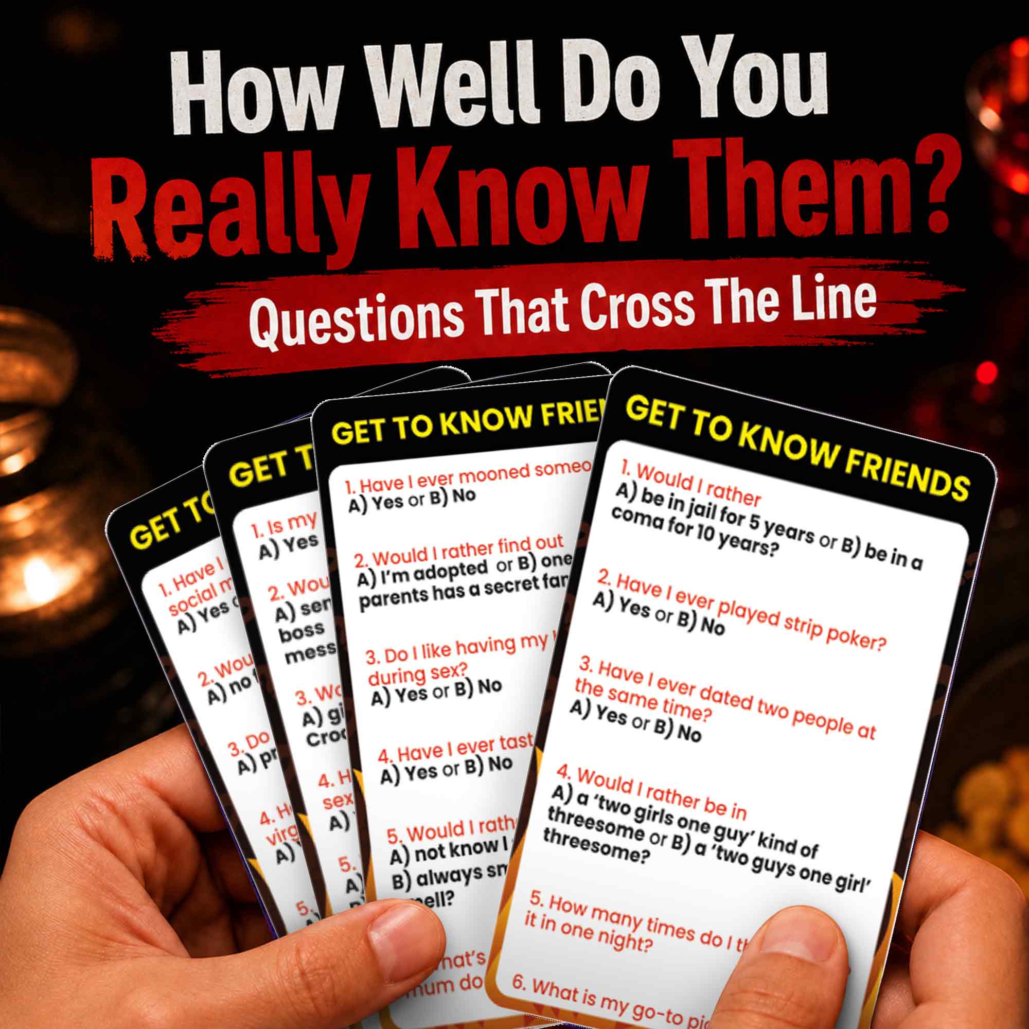 Party Card Game  for Adults - Who Knows Me Better NSFW