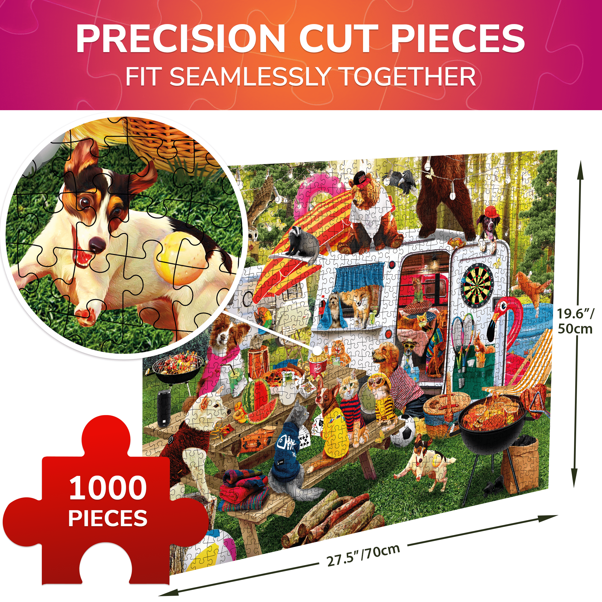 Jigsaw Puzzle with Funny Animals