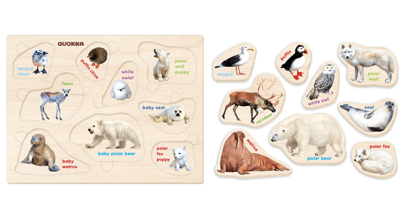 Wooden Puzzle with Animals