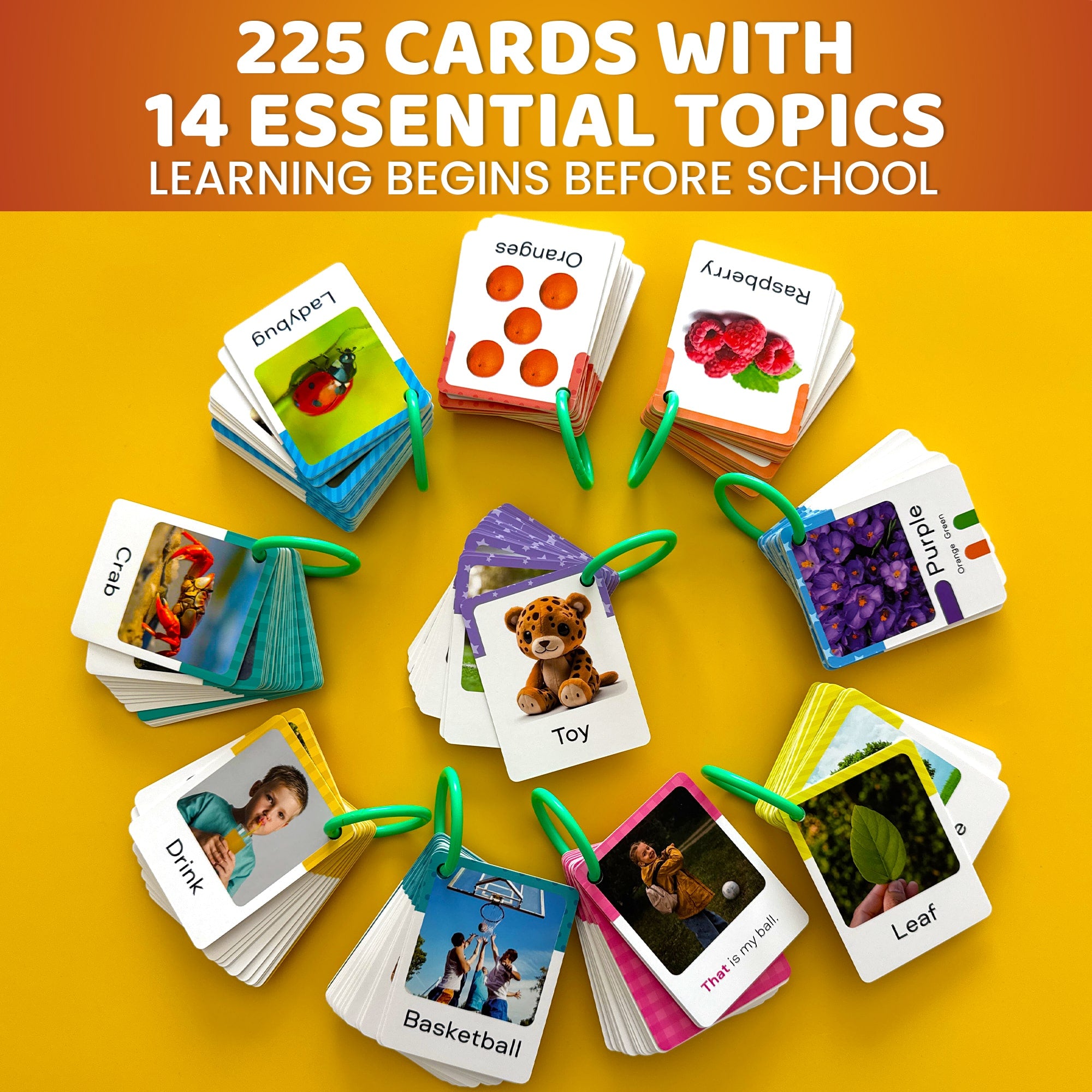 225 First Flash Cards Set