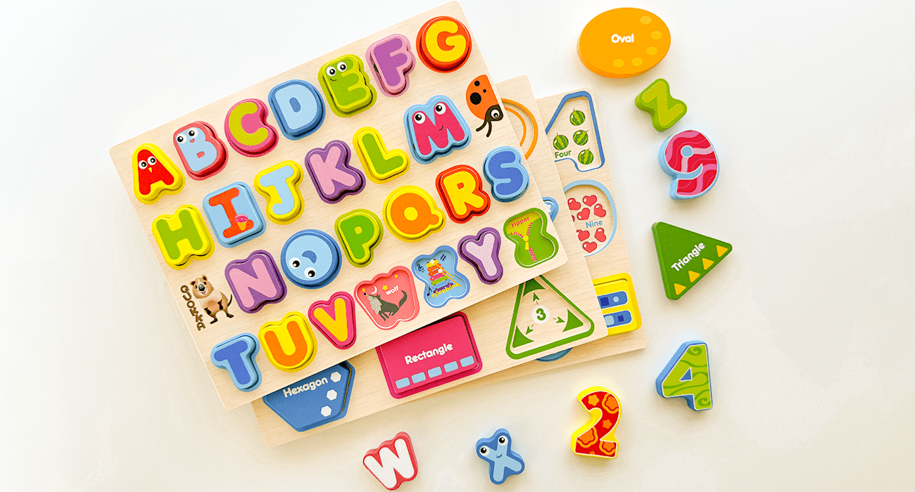 Travel Game with Alphabet Shapes