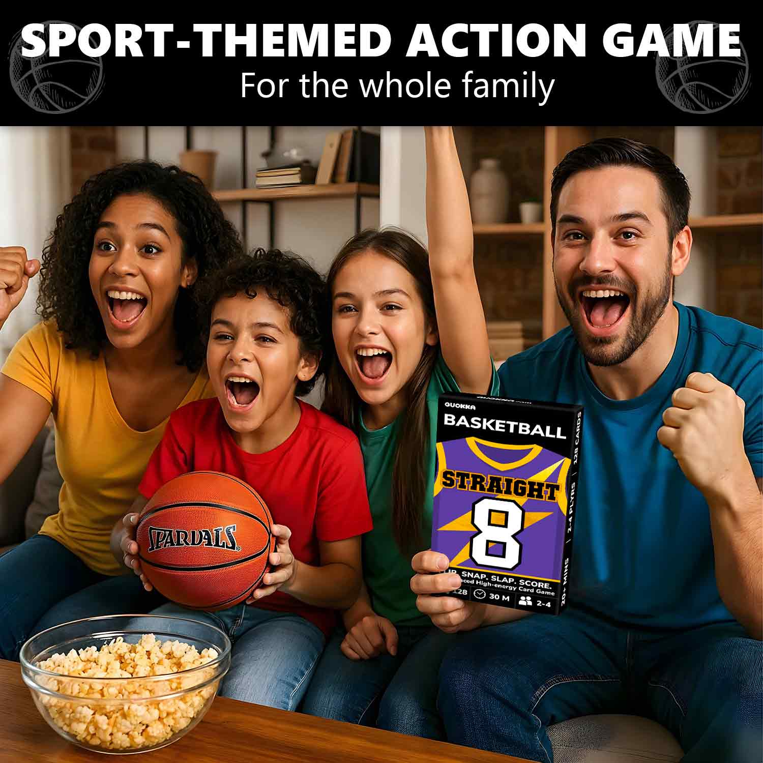 Fast-Paced Basketball Card Game for Kids & Adults