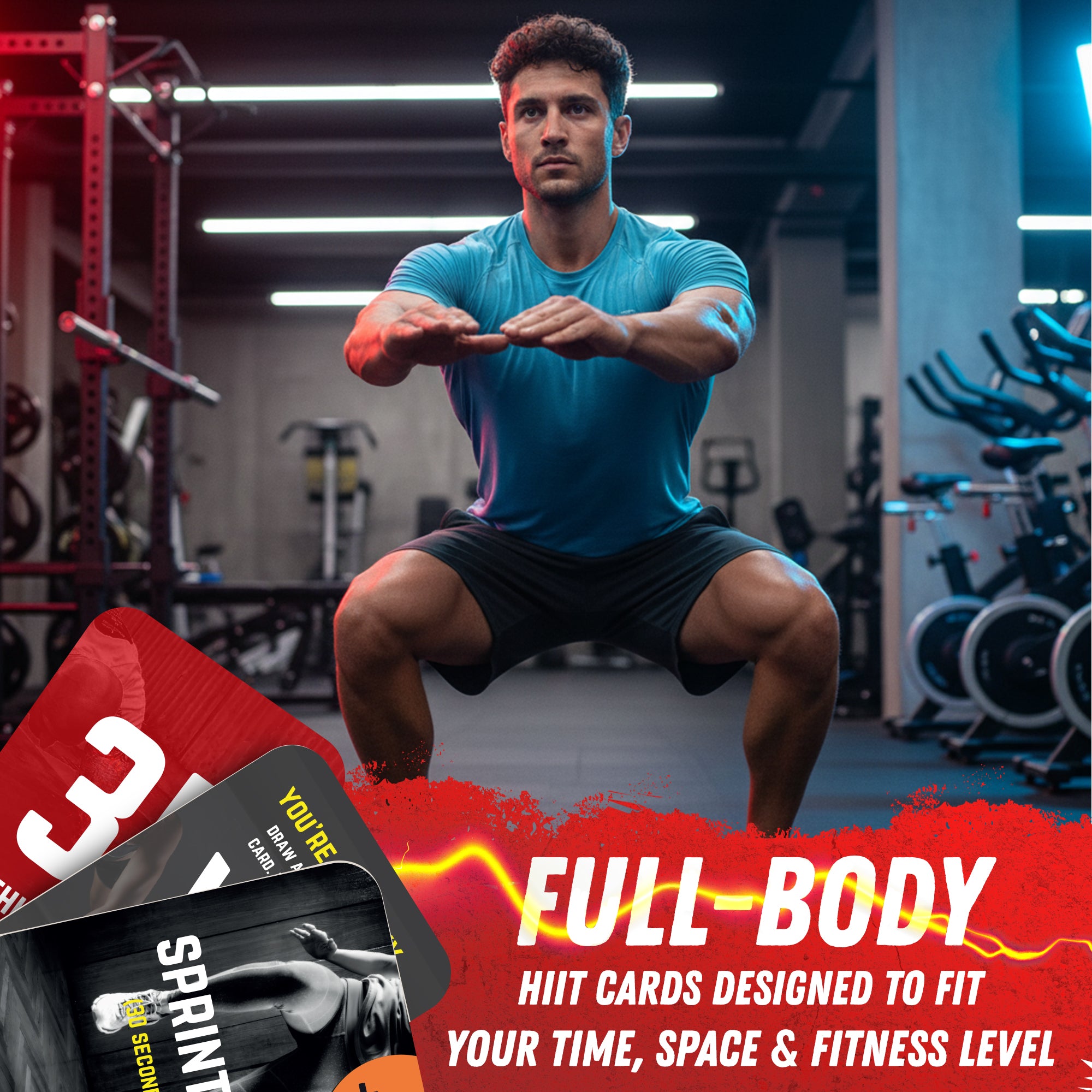 Fast Fit Beast Mode Workout Cards – 120 Fitness Deck for Full Body