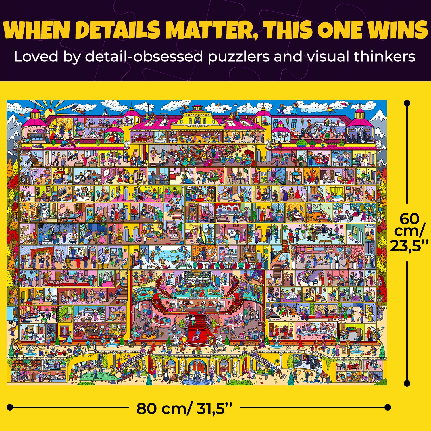 Bundle Set 6x1000 Piece Puzzle for Adults with Hidden Secrets
