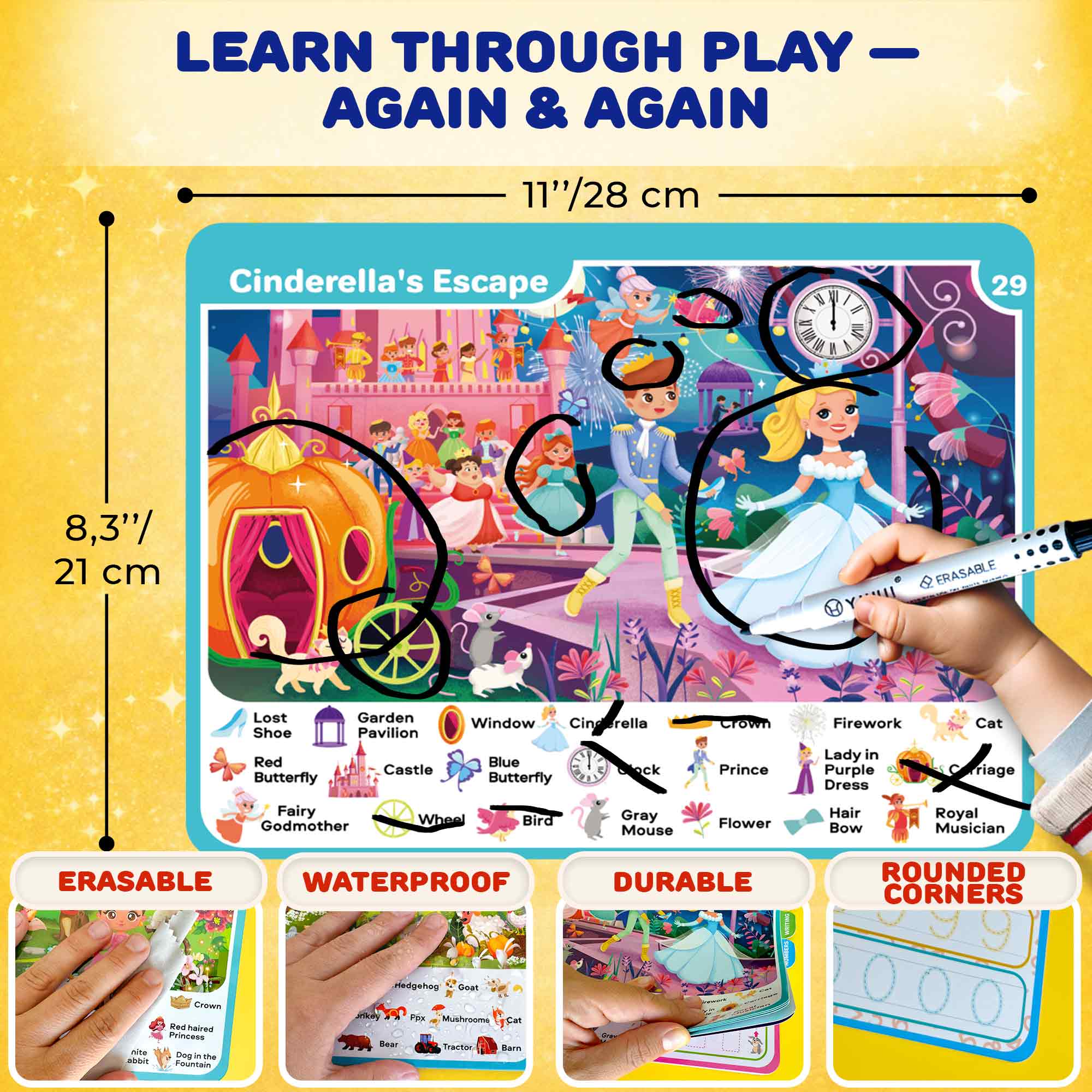 Busy Book for Toddlers - Fantasy Search and Find Activity Pad