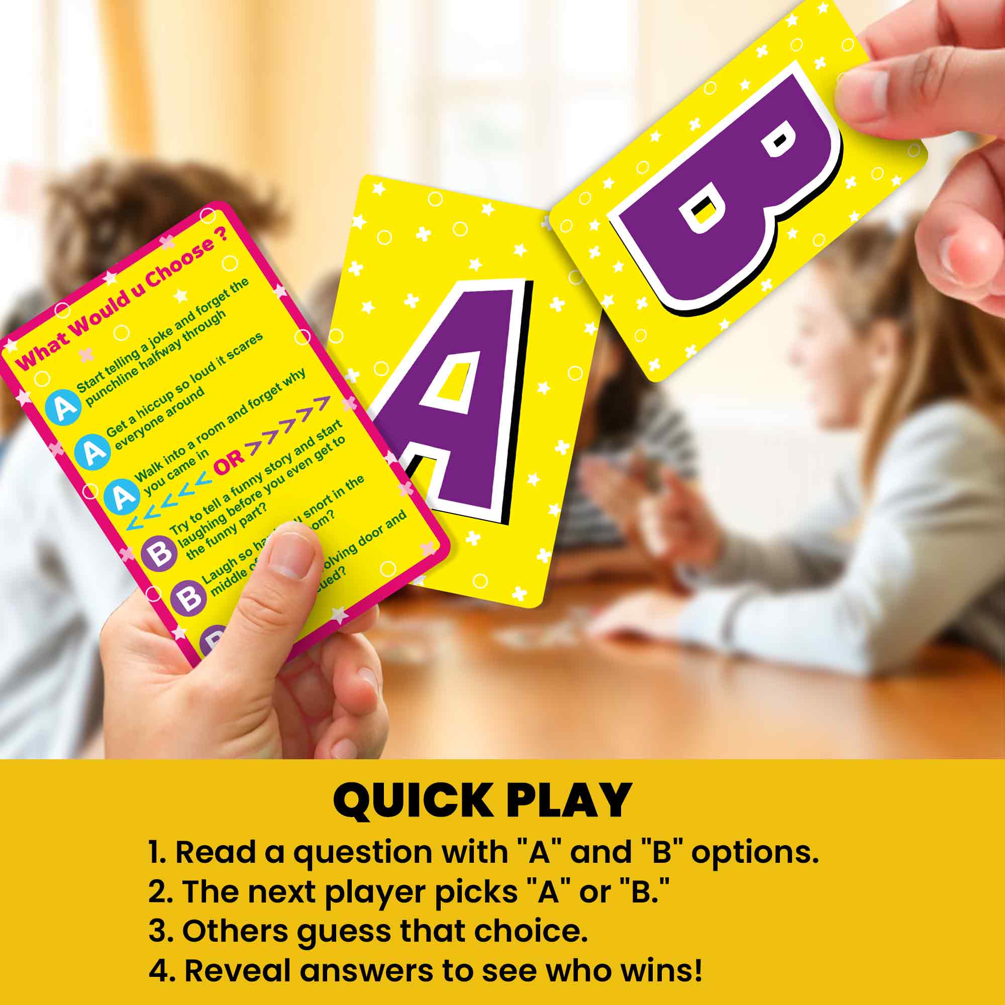 Card Game What Would You Choose? Hilarious Situations for Family
