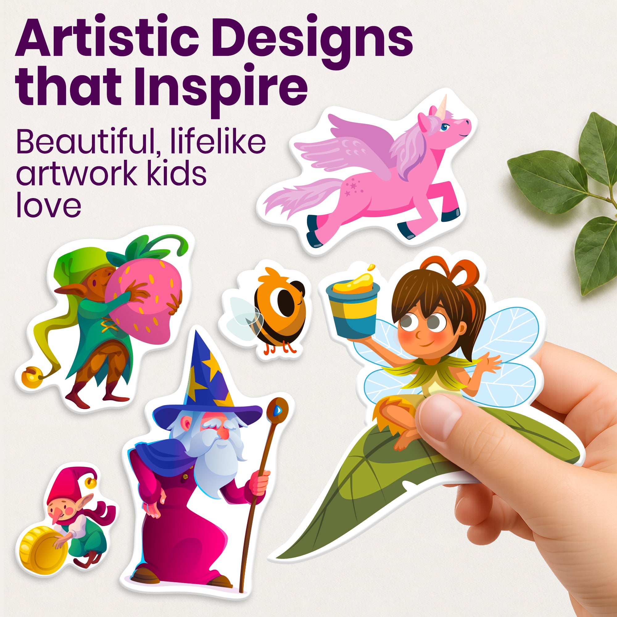 Sticker Book for Kids Fairy Tale - Draw & Stick Creative Workbook