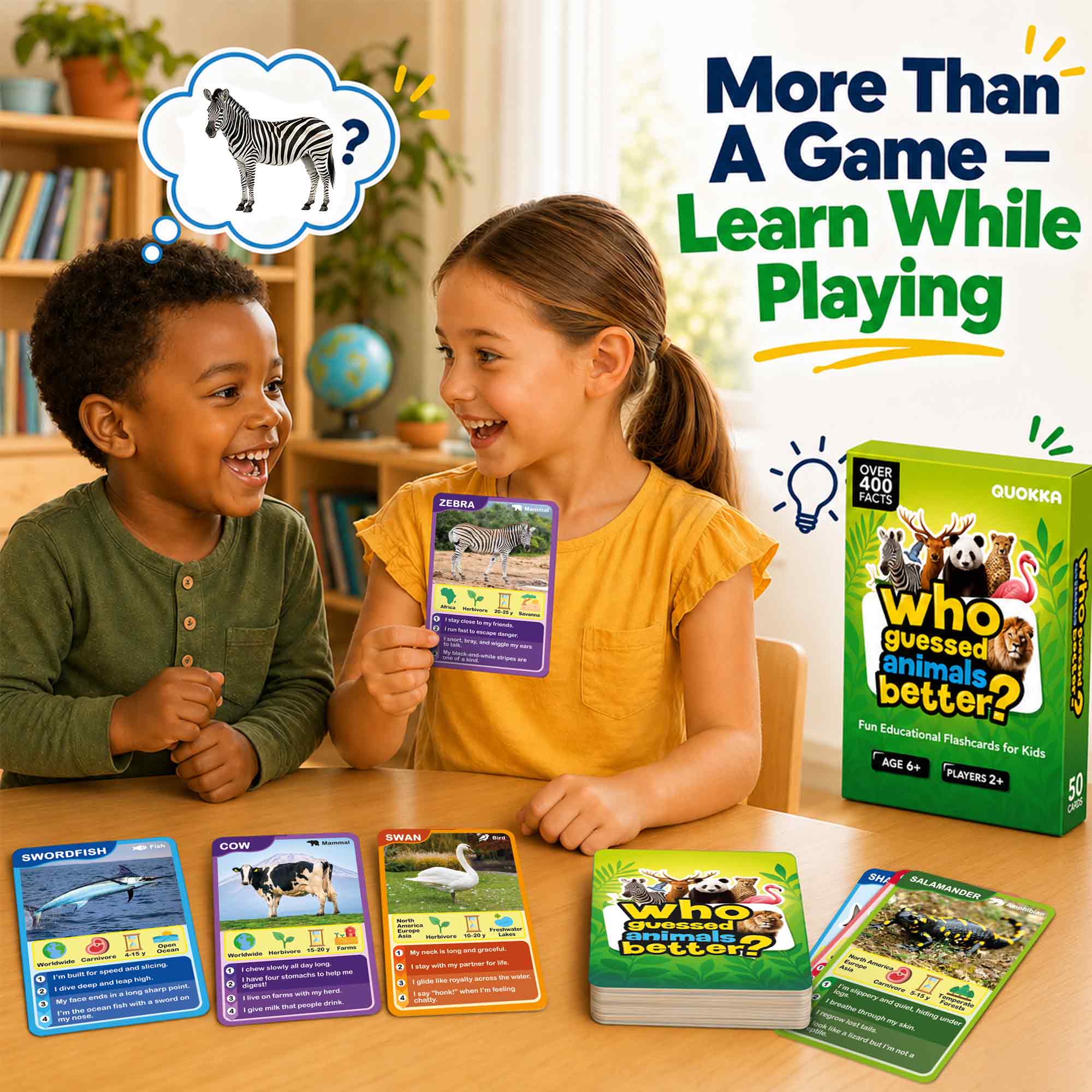 Educational Game for Kids - Who Guess It Better: Animals Vol. 2