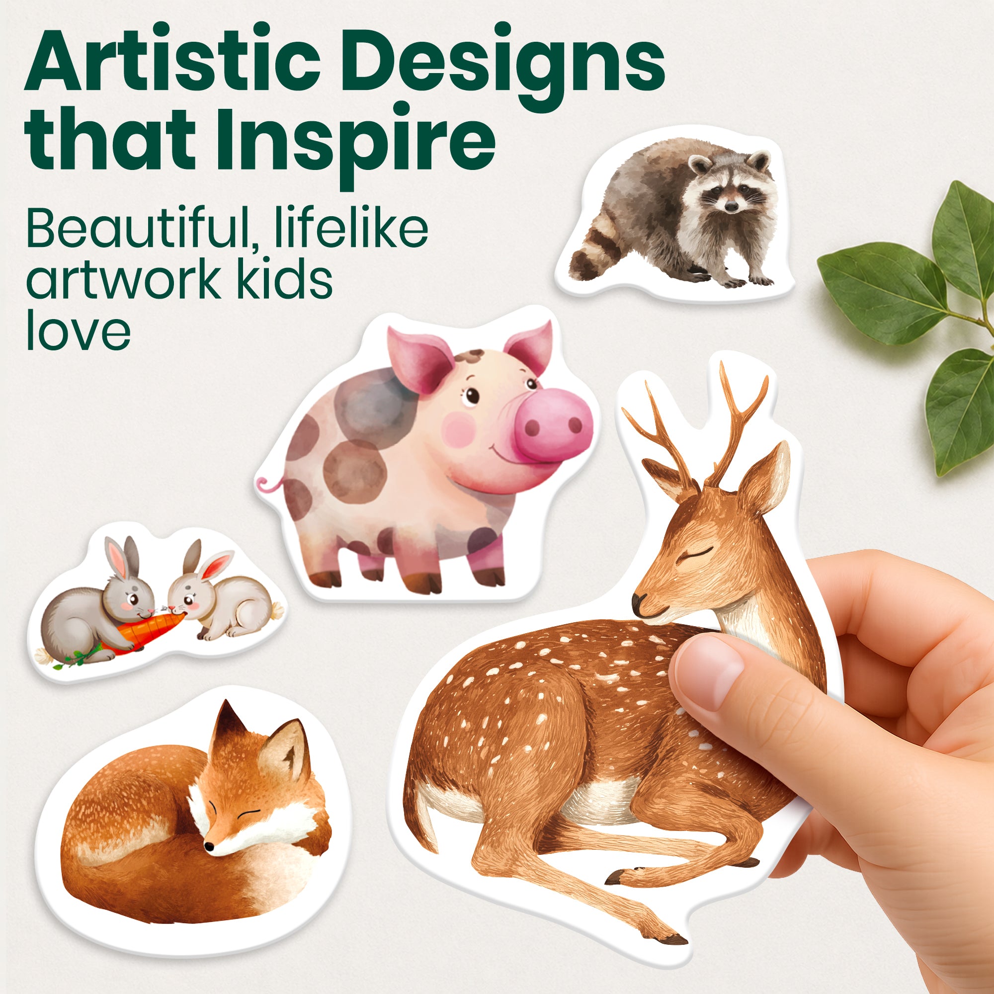 Sticker Book for Kids Farm & Forest - Draw & Stick Creative Workbook