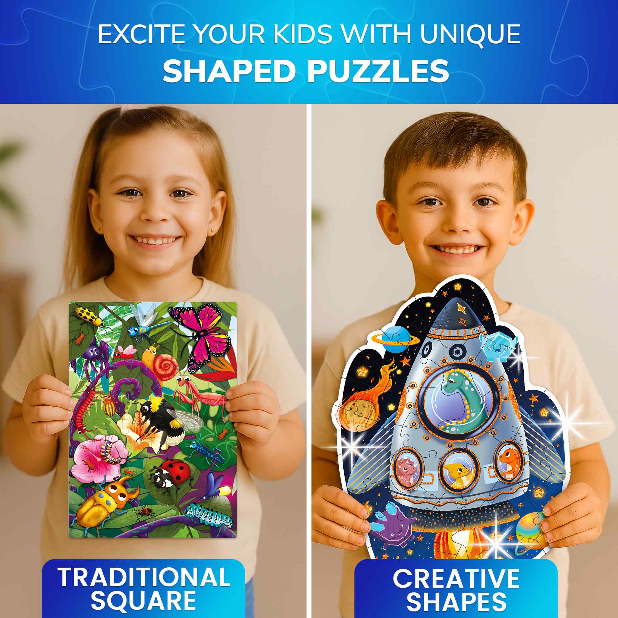 Shaped Puzzles for Kids