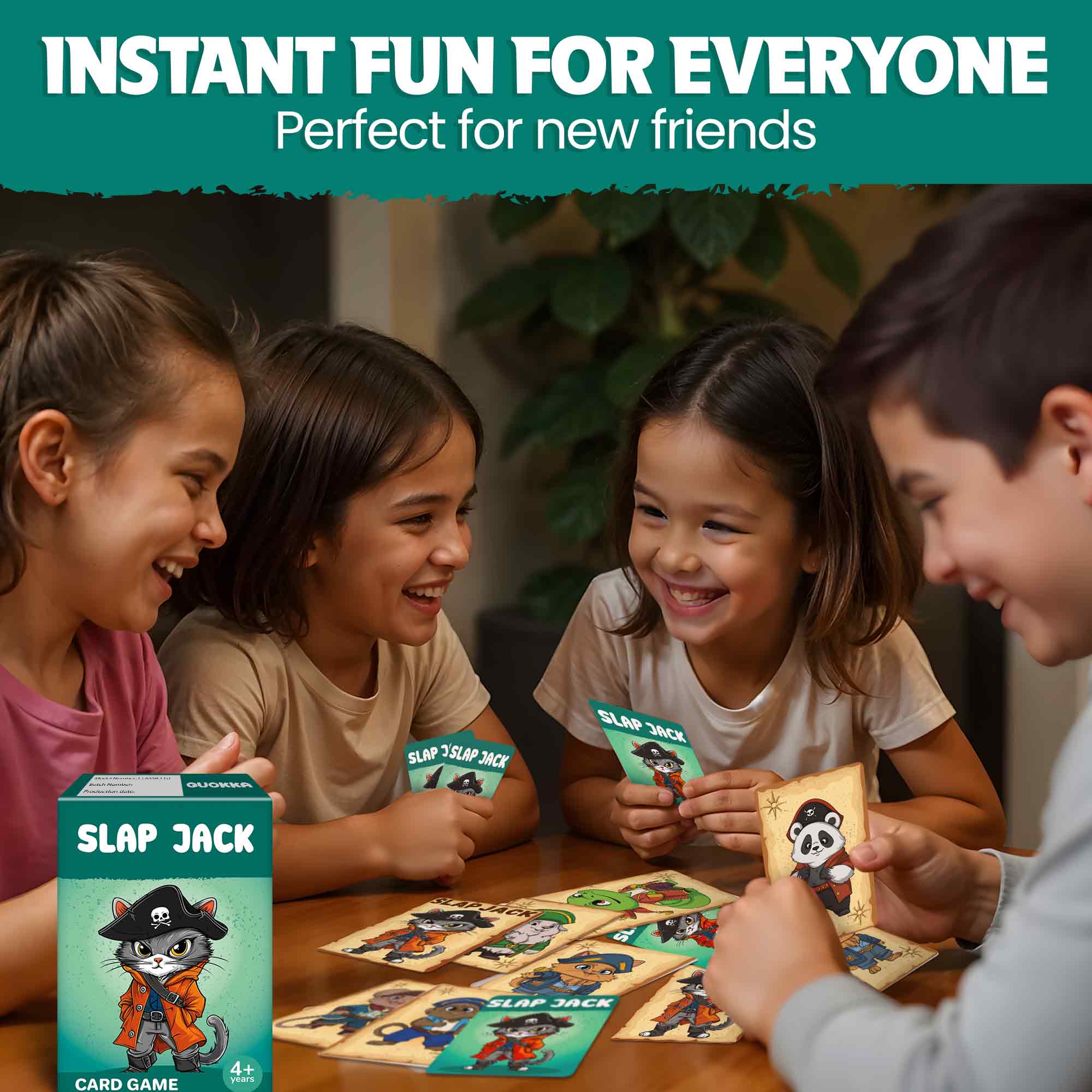 Slap Jack Card Game for Kids Ages 4–8 Educational & Engaging Fun Game