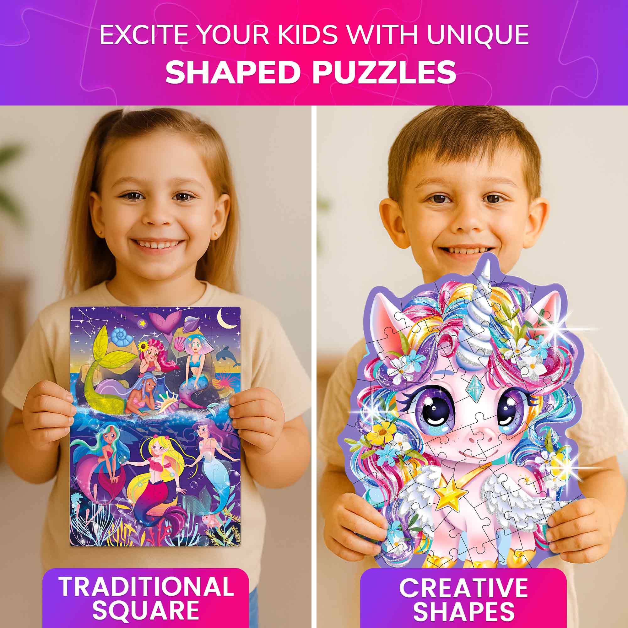 Shaped Puzzles for Kids