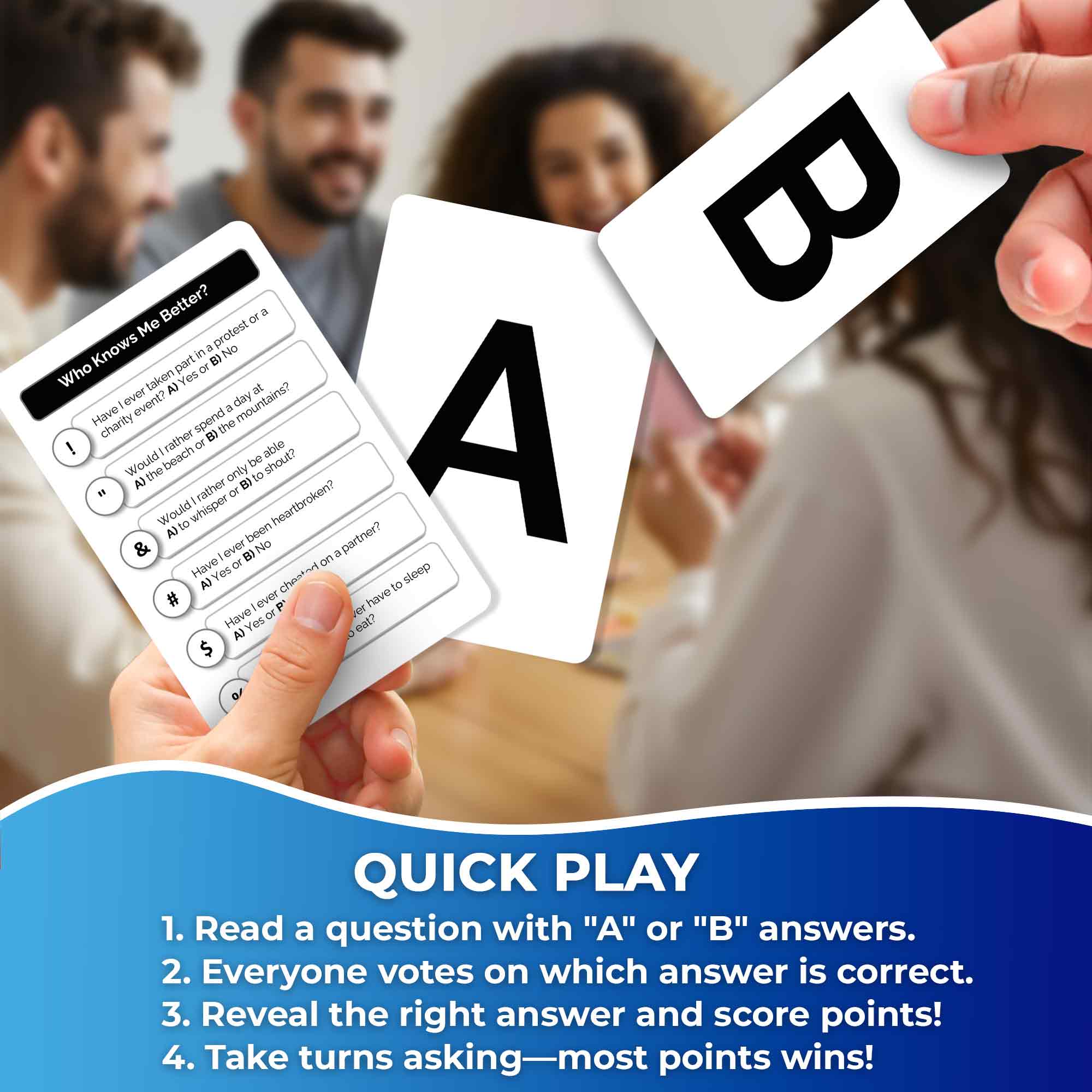 Trivia Game Who Knows Me Better Classic | Friends & Family