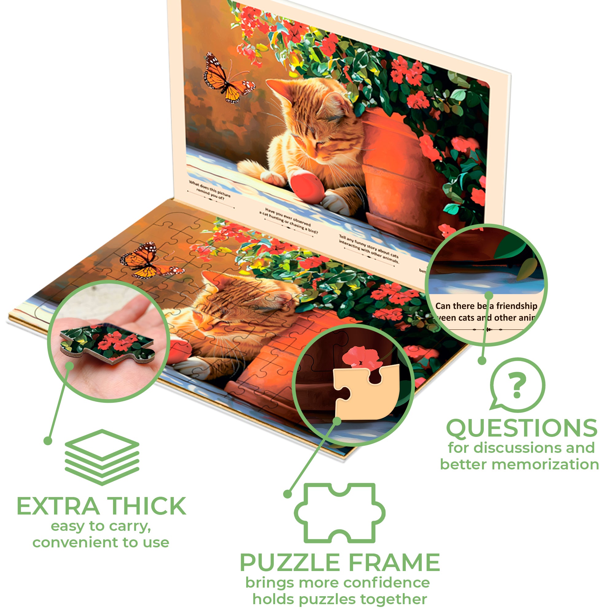 63 Dementia Puzzles for Elderly | Birds and Cats