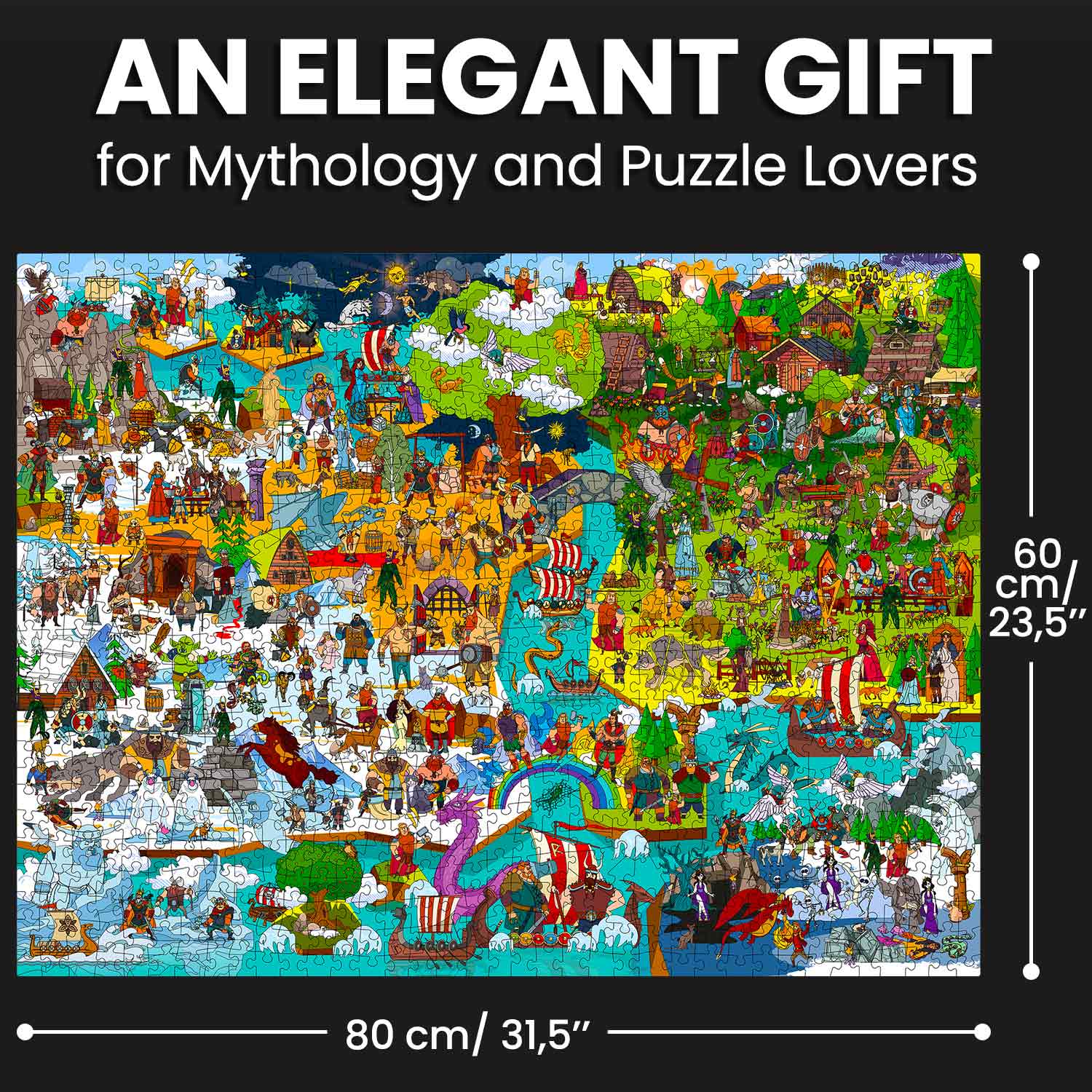 Bundle Set 3x1000 Piece Puzzle for Adults with Hidden Tasks