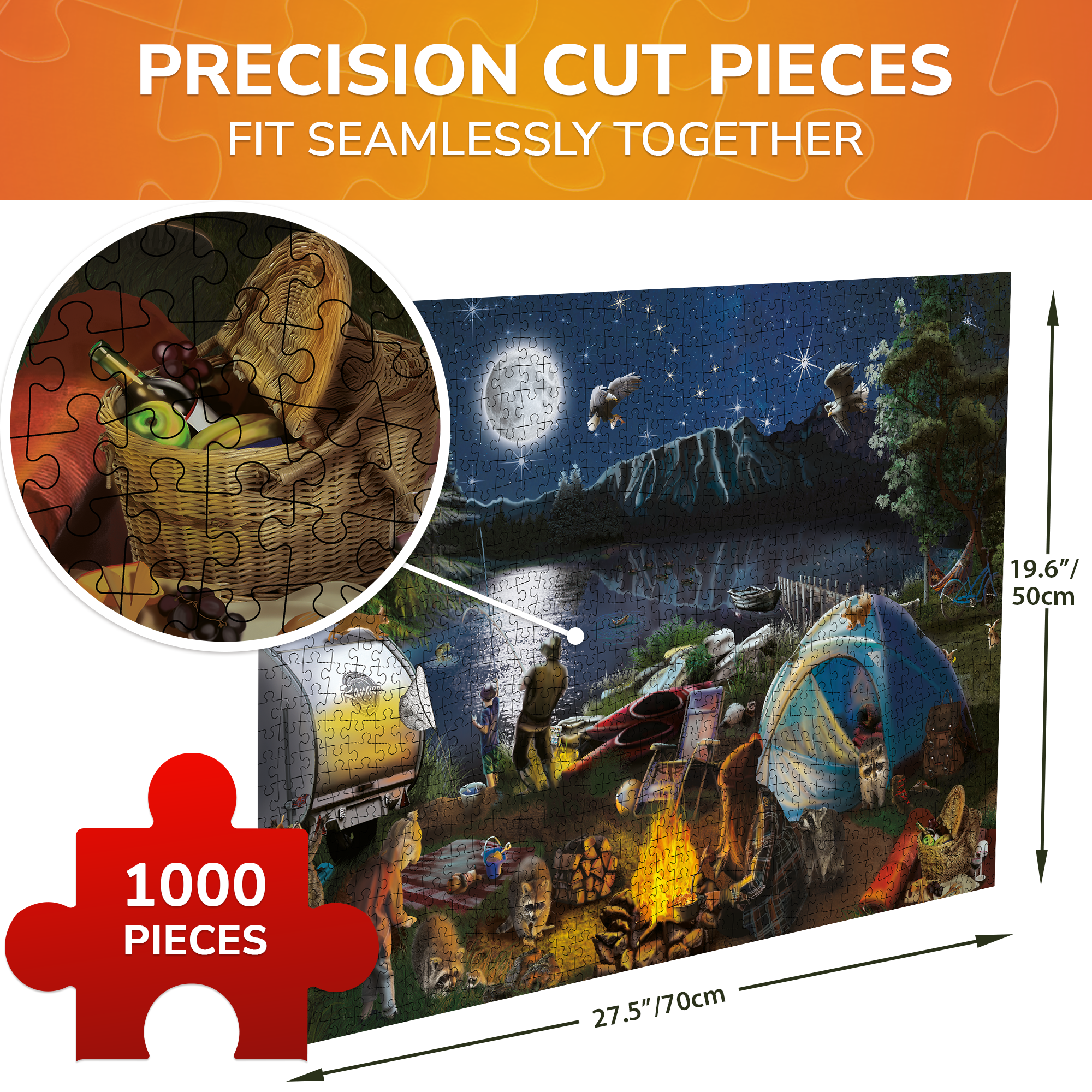 1000 Pcs Jigsaw Puzzle for Adults | Campfire