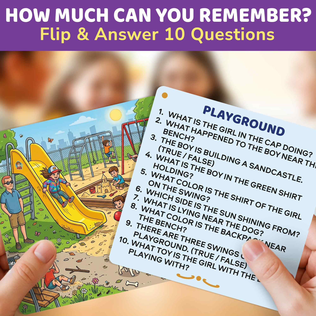Think Feel Tell Visual Memory Game for Kids