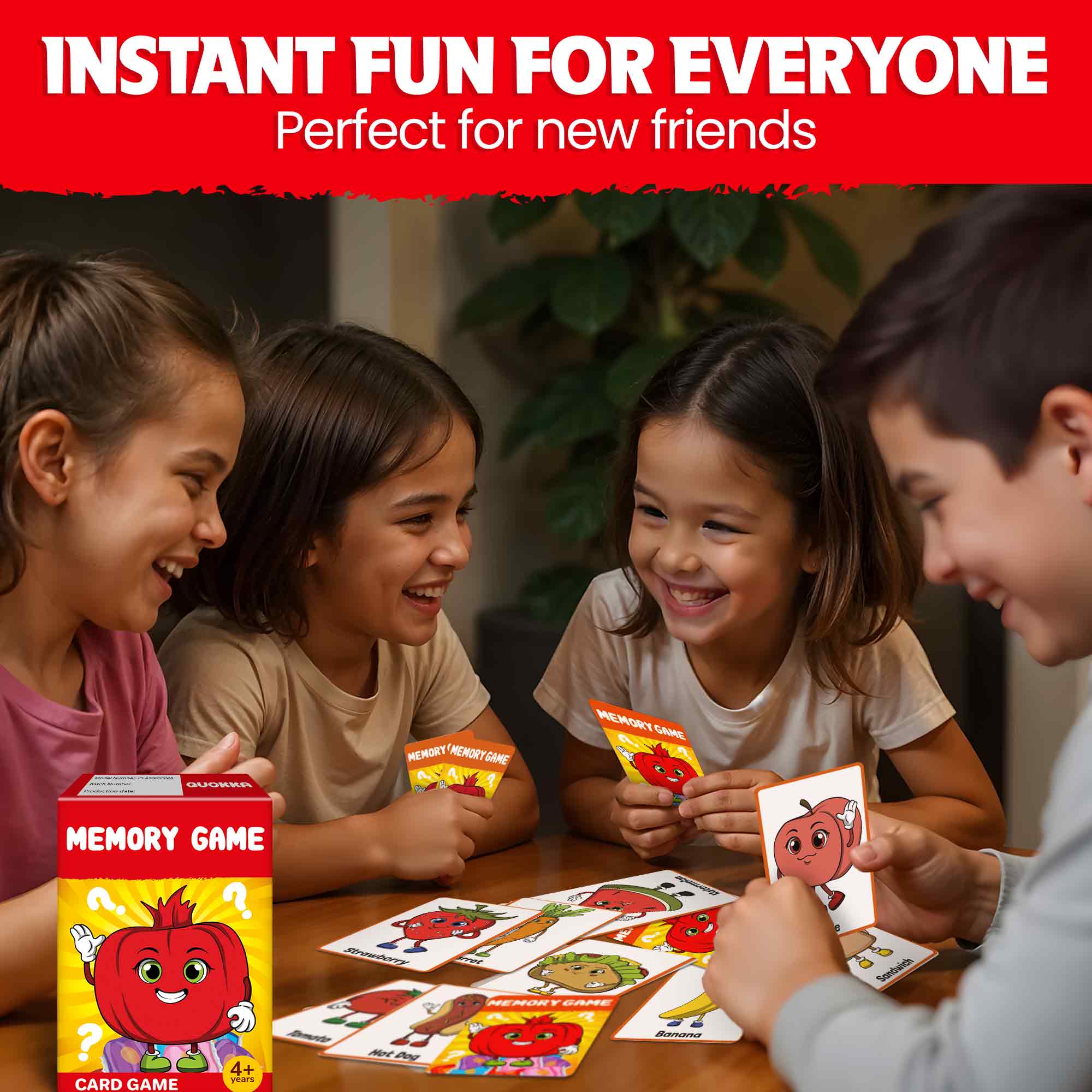 Memory Card Game for Kids Ages 4–8 Educational & Engaging Fun Game
