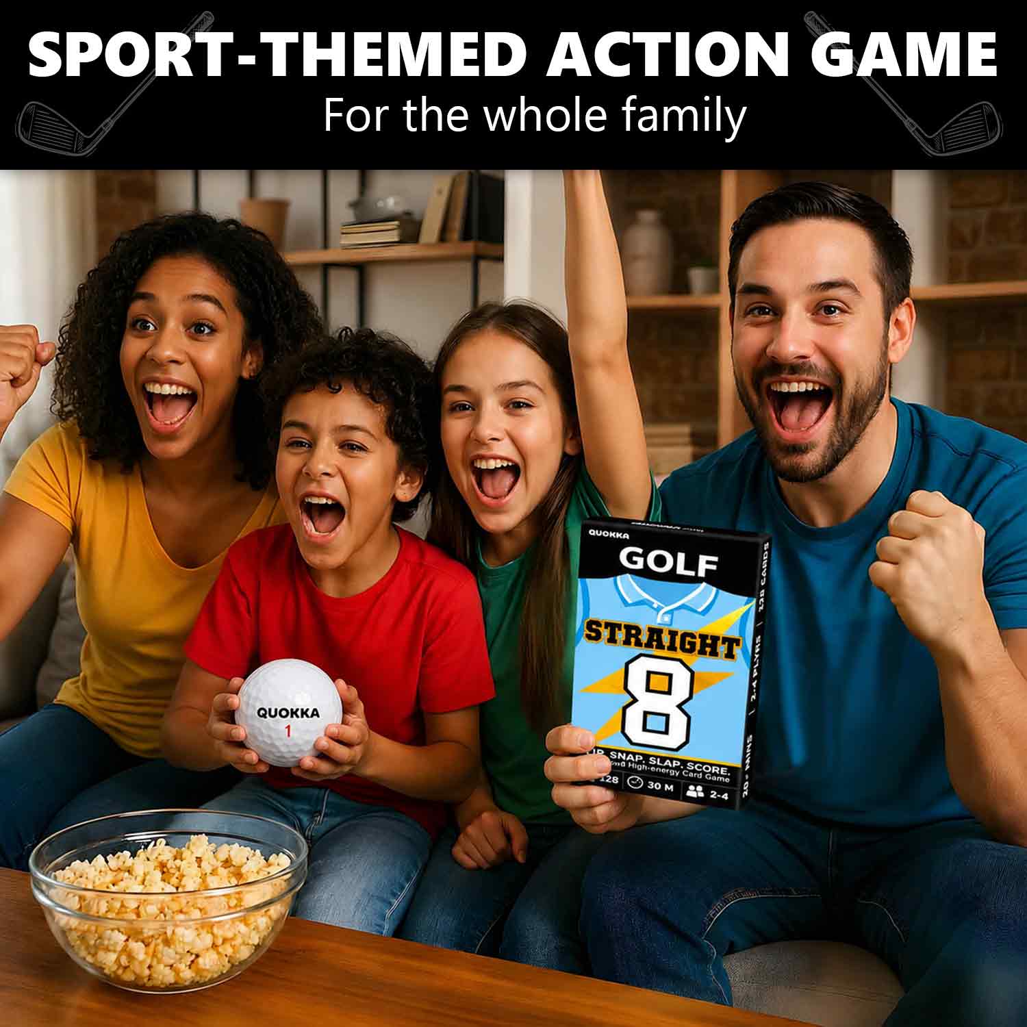 Fast-Paced Golf Card Game for Kids & Adults