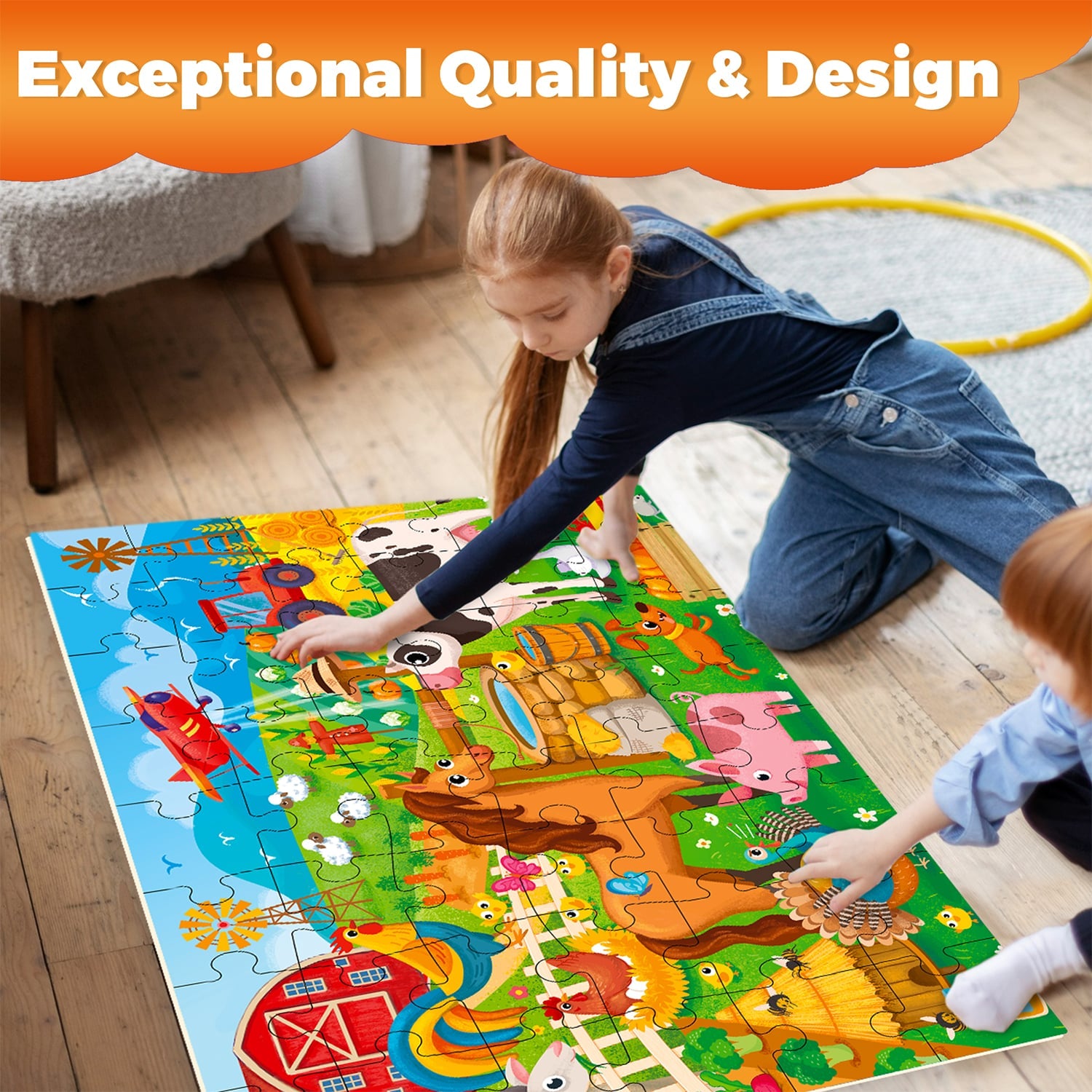 2x3 Feet 48 Piece Puzzles for Kids