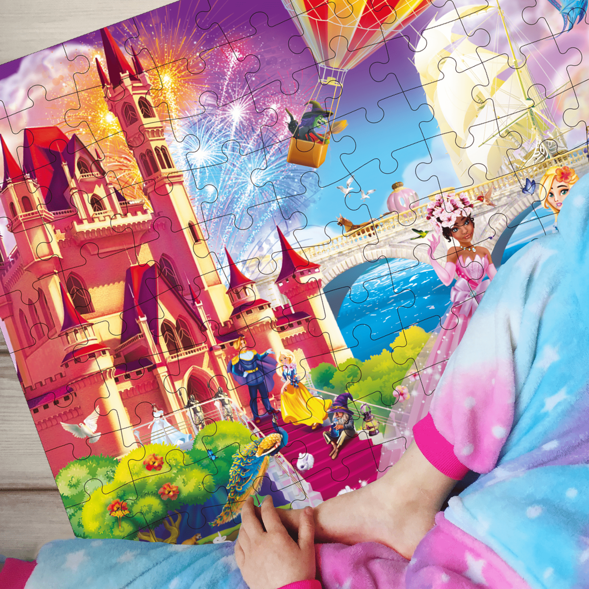 100 Piece Floor Jigsaw Puzzles for Kids Princess