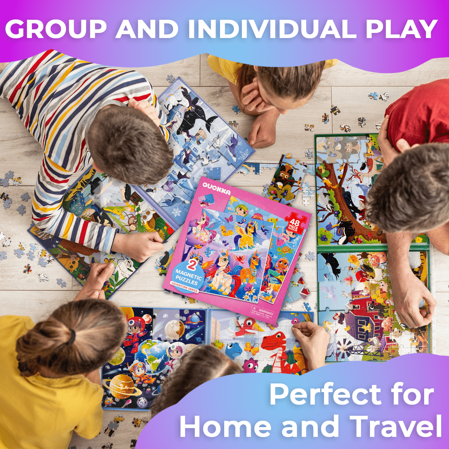 2x48 Travel Puzzle Games for Toddlers