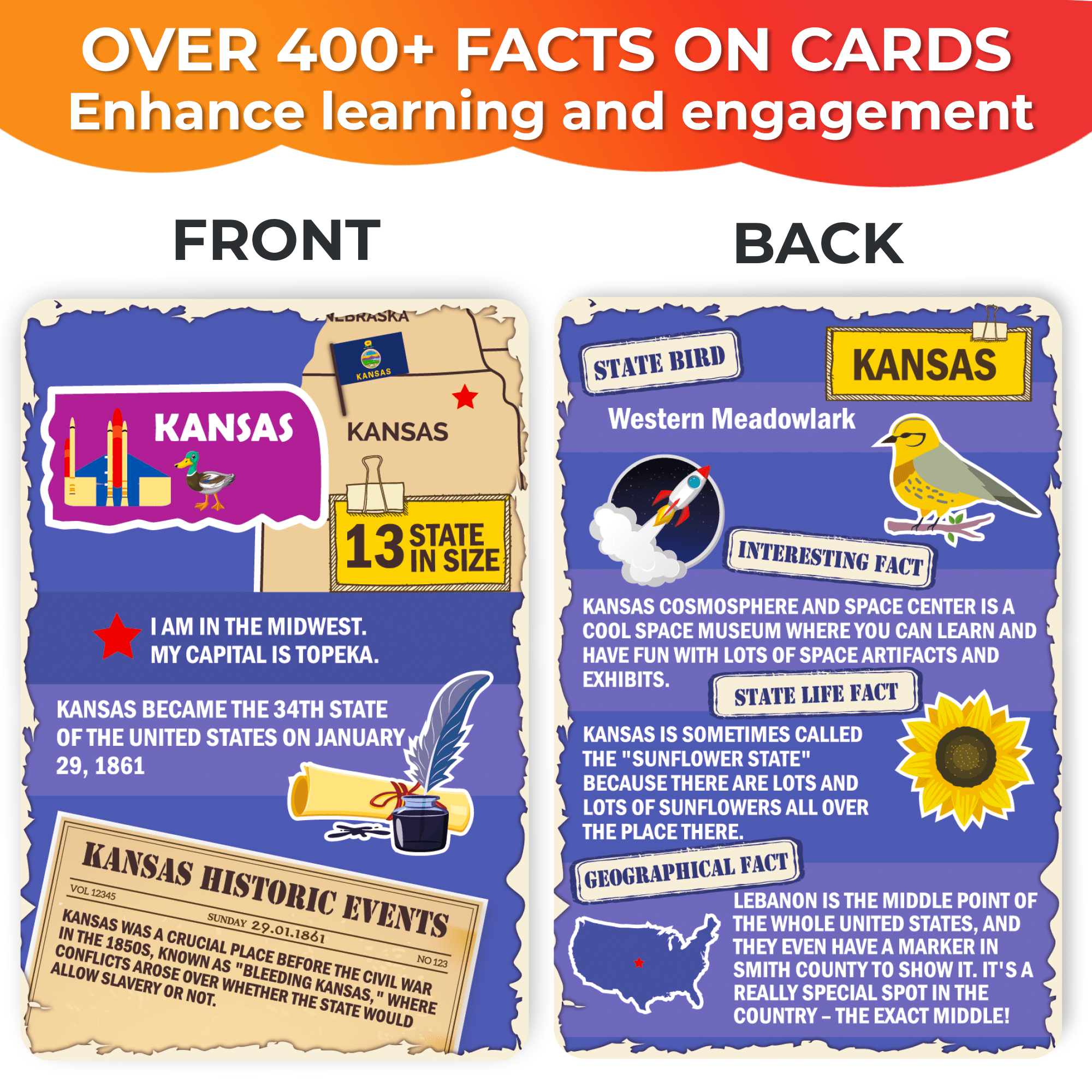 50 Double-Sided Cards 