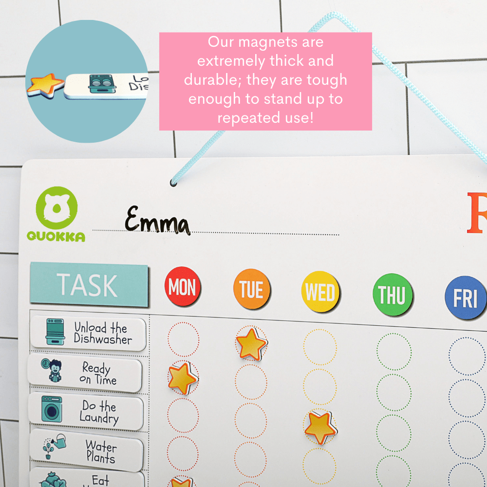 Chart to Finish Behavior Magnetic Wall Chart Poster