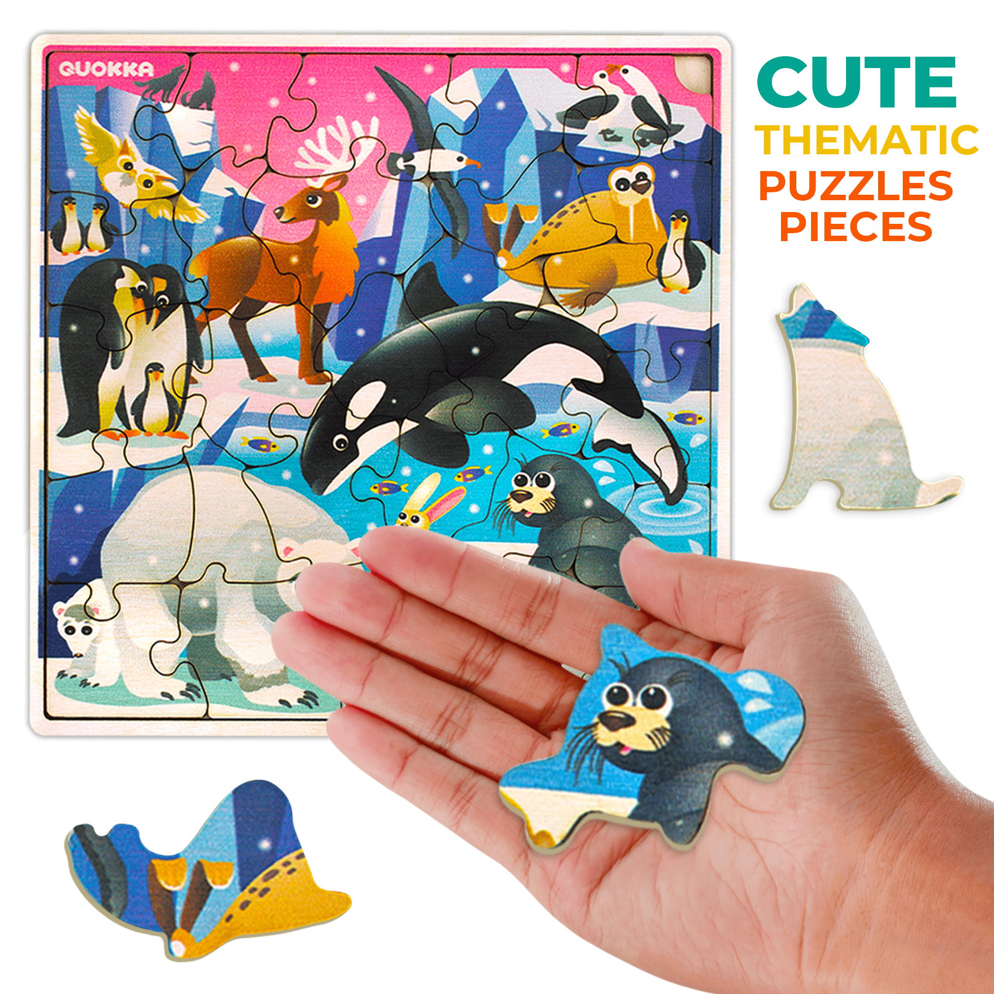 Wooden Puzzles Polar Animal