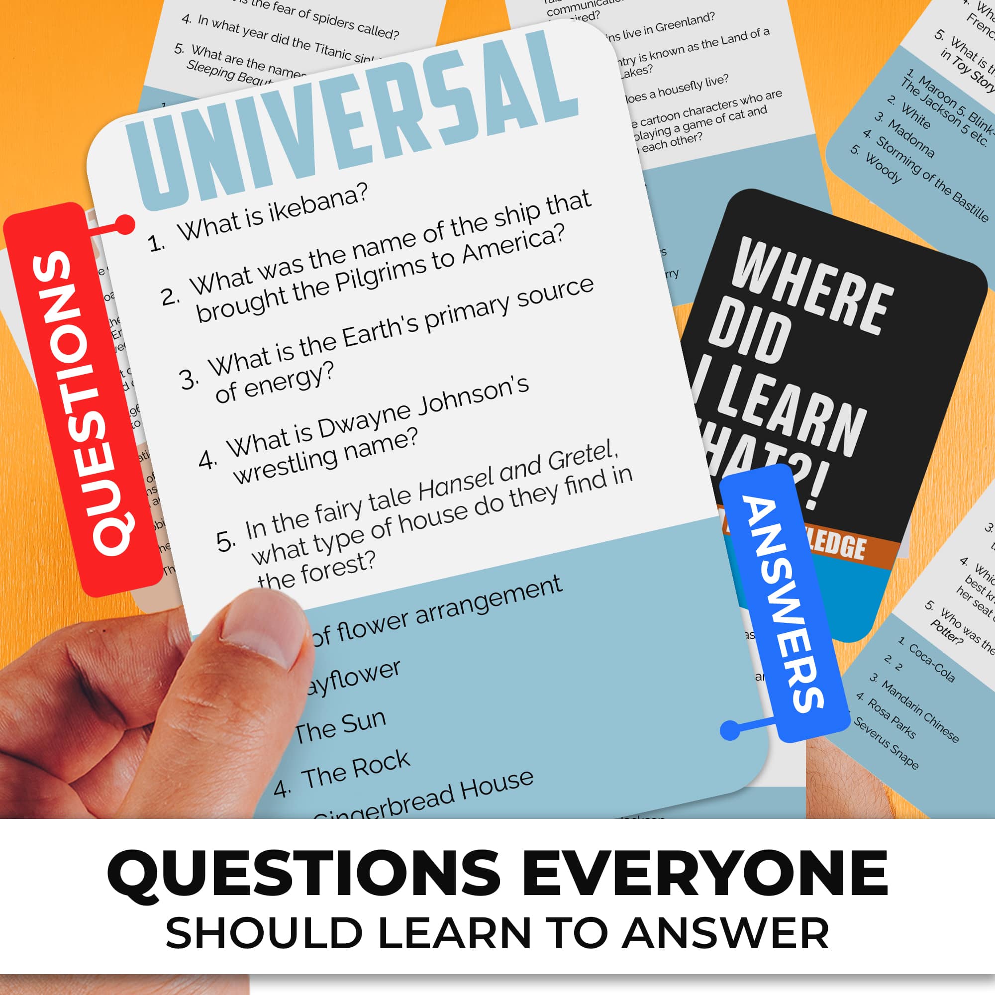 Trivia Cards with Answers