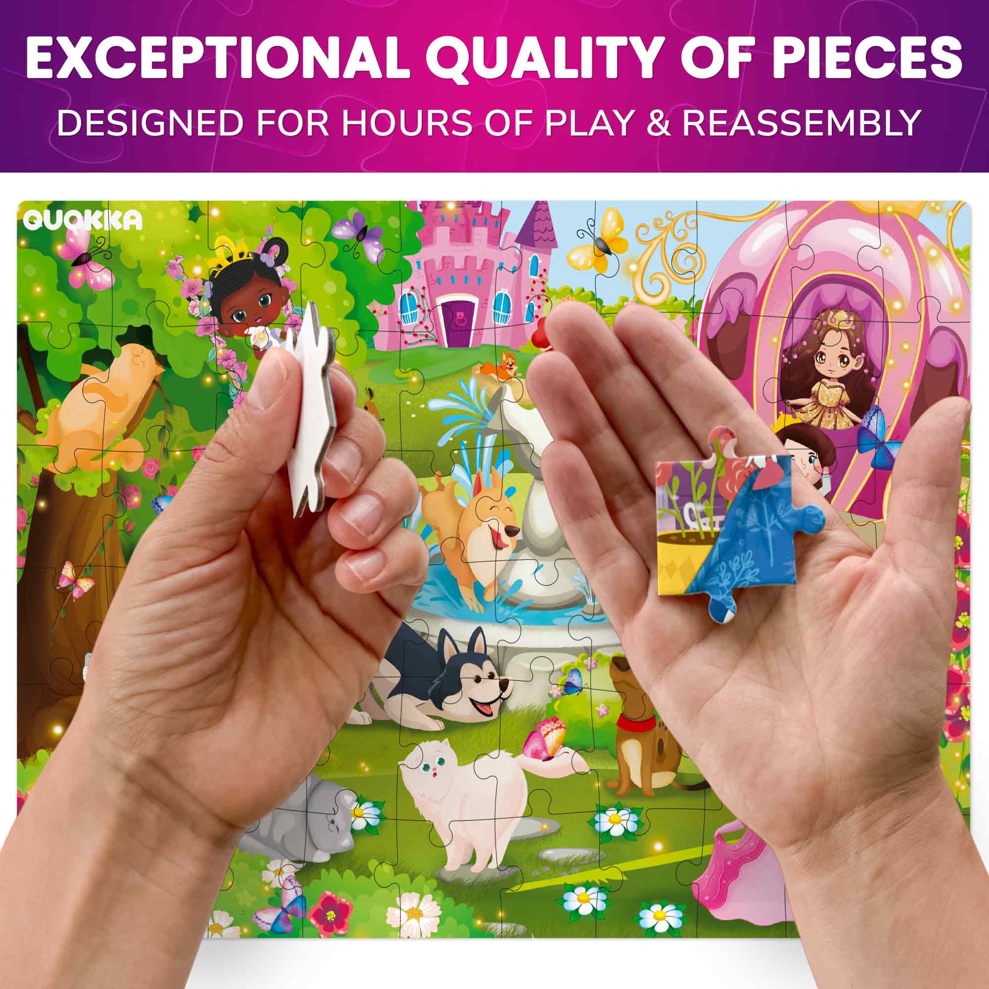 60 Piece Puzzles for Kids | Unicorns, Mermaids, Princesses & Fairy Tale