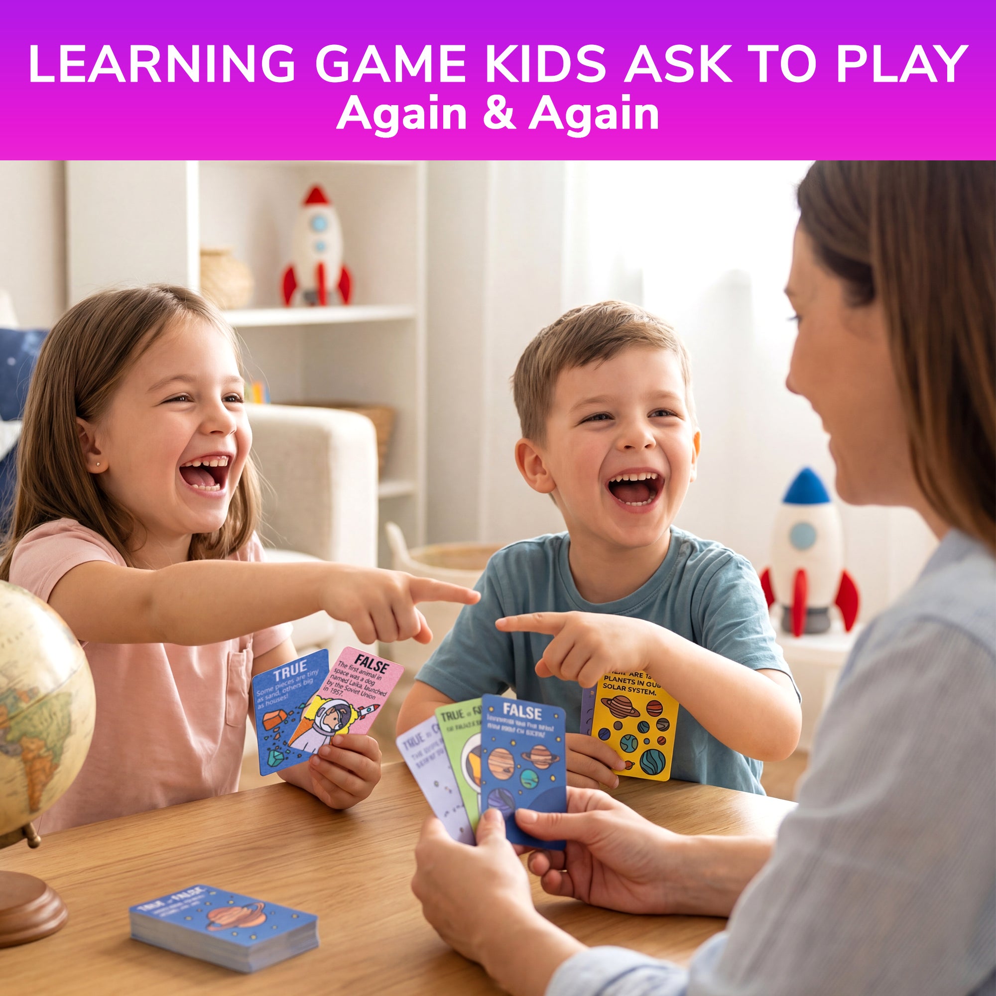 Trivia Card Game for Kids – Space Facts & Astronomy