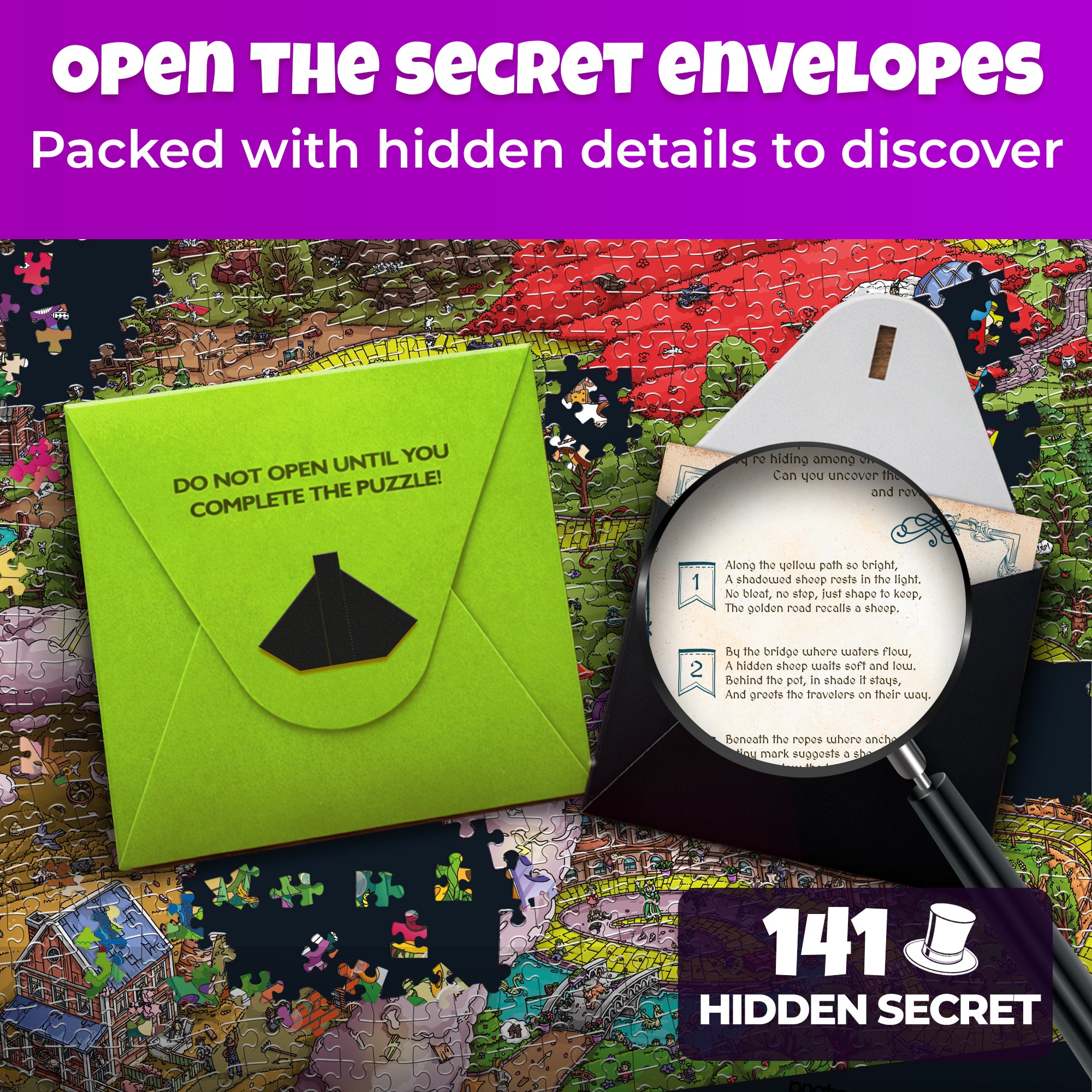 1000 Pcs Puzzle for Adults with Hidden Tasks | Emerald Kingdom