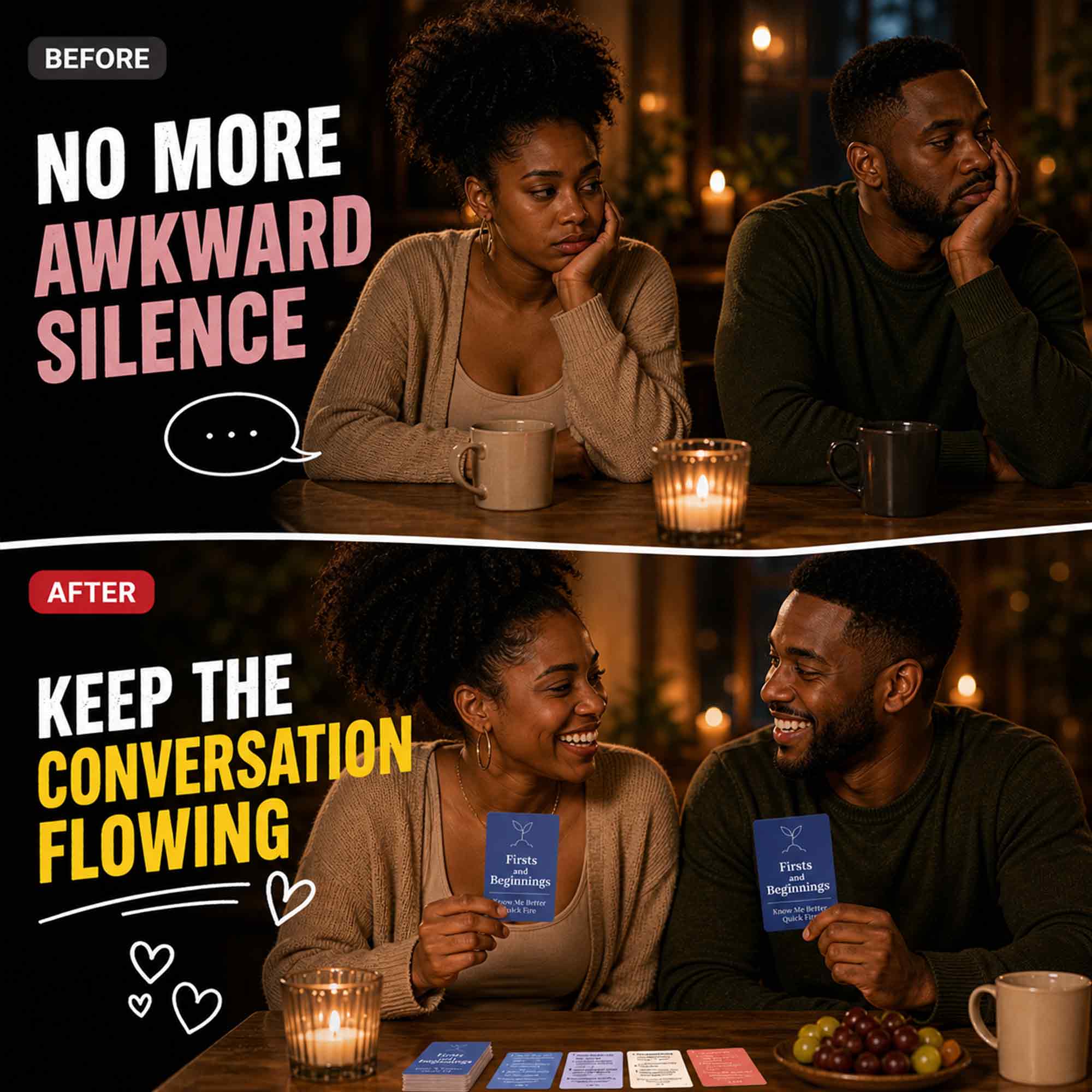 Couples Card Game Quick Fire – Date Night Conversation Starter