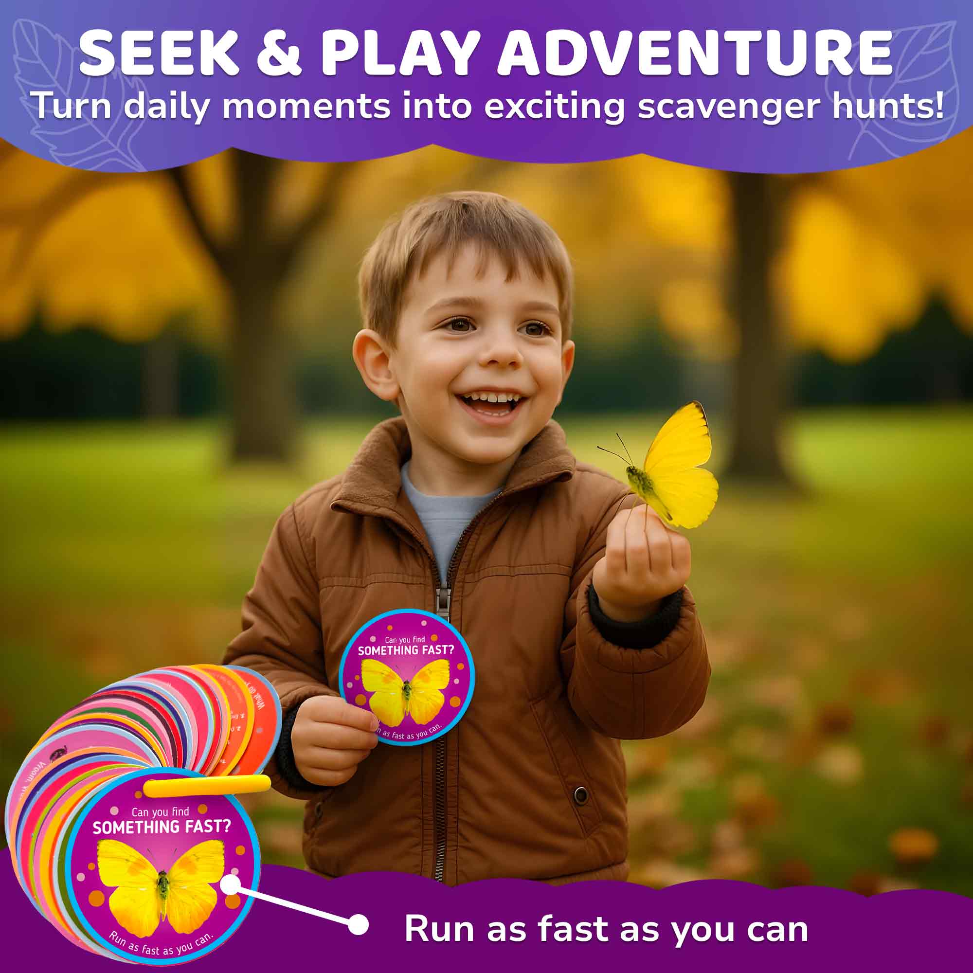 Scavenger Hunt Game for Kids - 50 Cards Activities Outdoor L.2