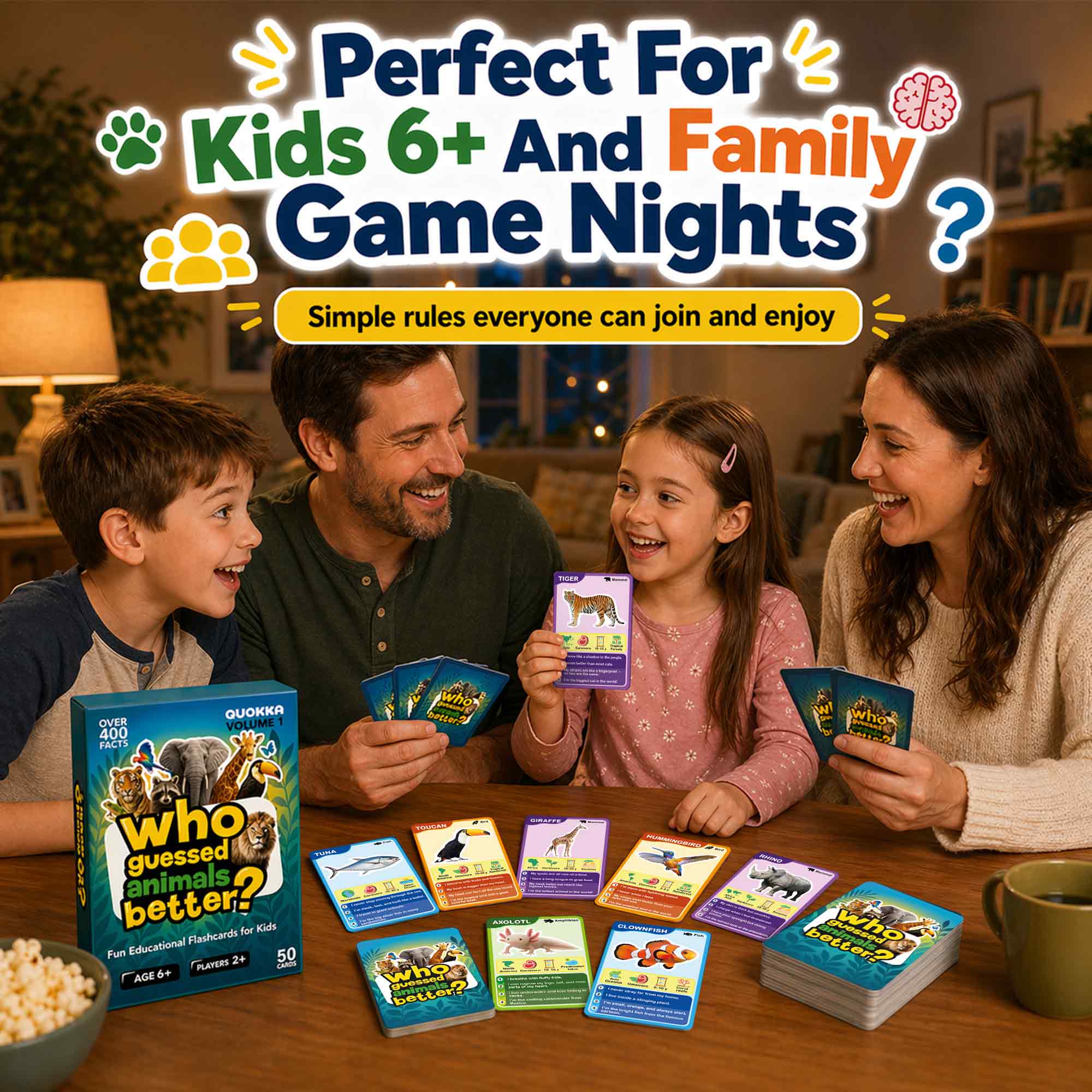 Educational Game for Kids - Who Guess It Better: Animals Volume 1