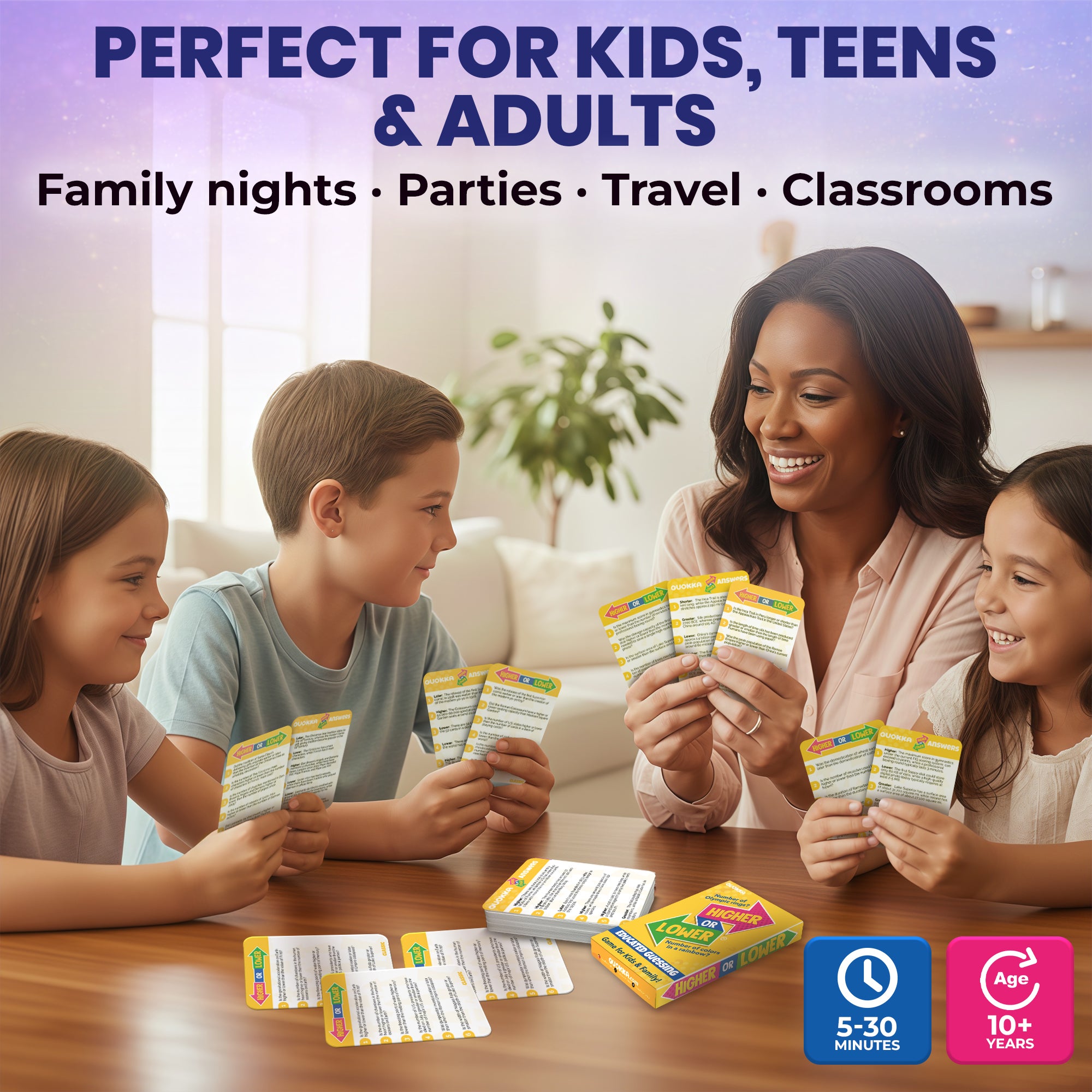 Higher or Lower Board Game | Family Card Game