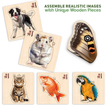 Load image into Gallery viewer, QUOKKA Realistic Wooden Puzzles for Toddlers 1-3 Year Old 
