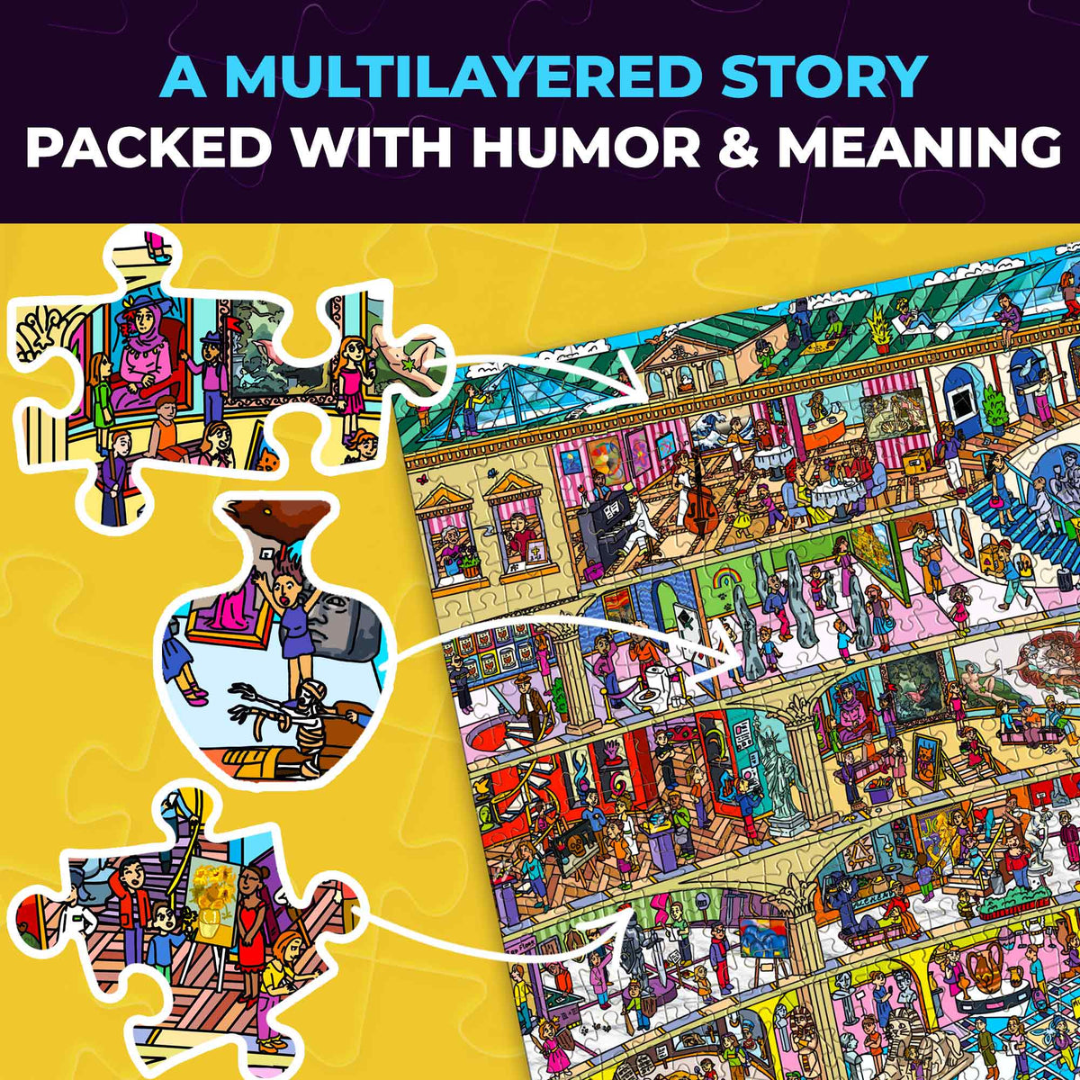 1000 Pcs Puzzle for Adults with Hidden Tasks - Grand Museum