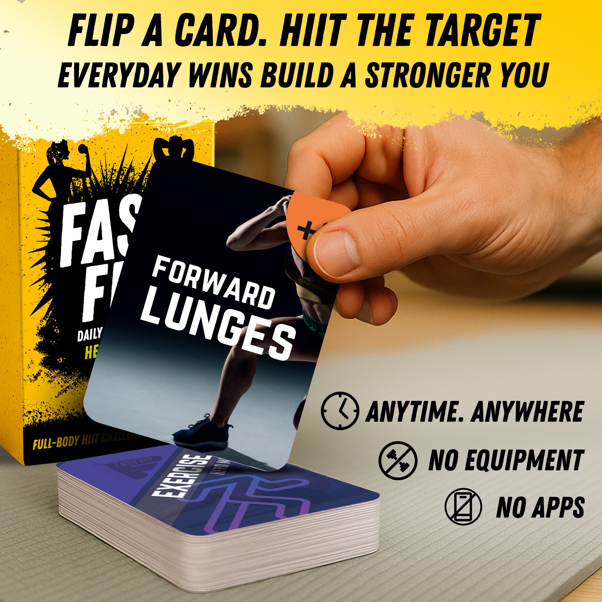 Fast Fit Hero Mode Workout Cards – 120 Fitness Deck for Full Body