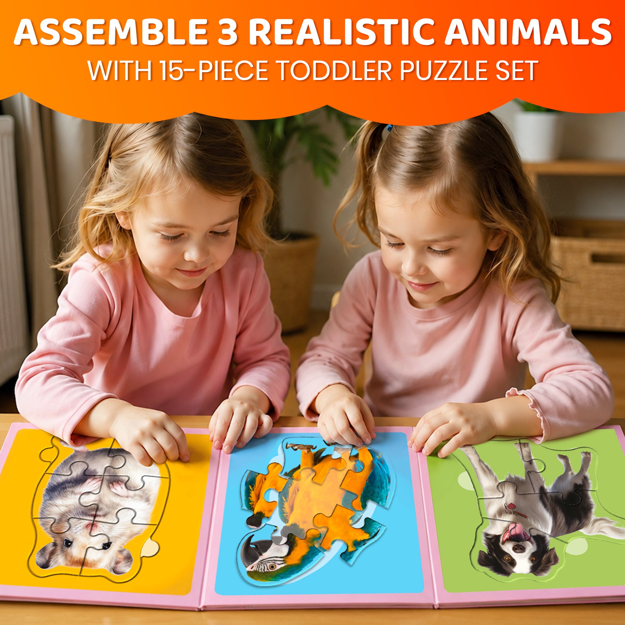 Step Up Magnetic Puzzles for Toddlers - Pets